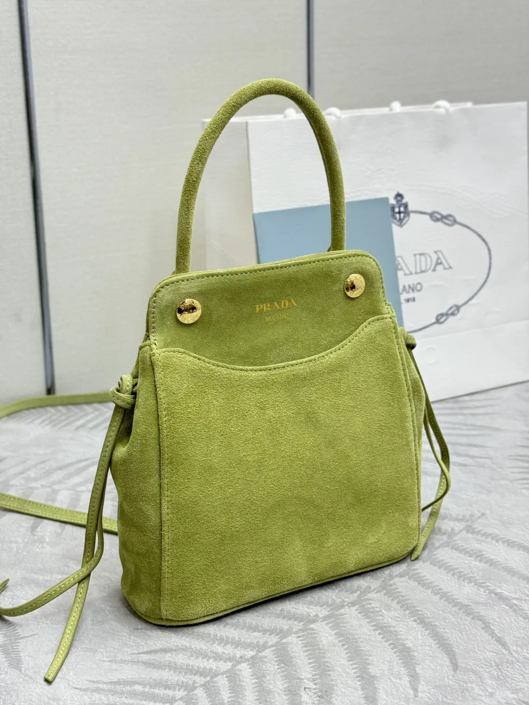 Suede Top-Handle Crossbody Bag D85017749 — view 16