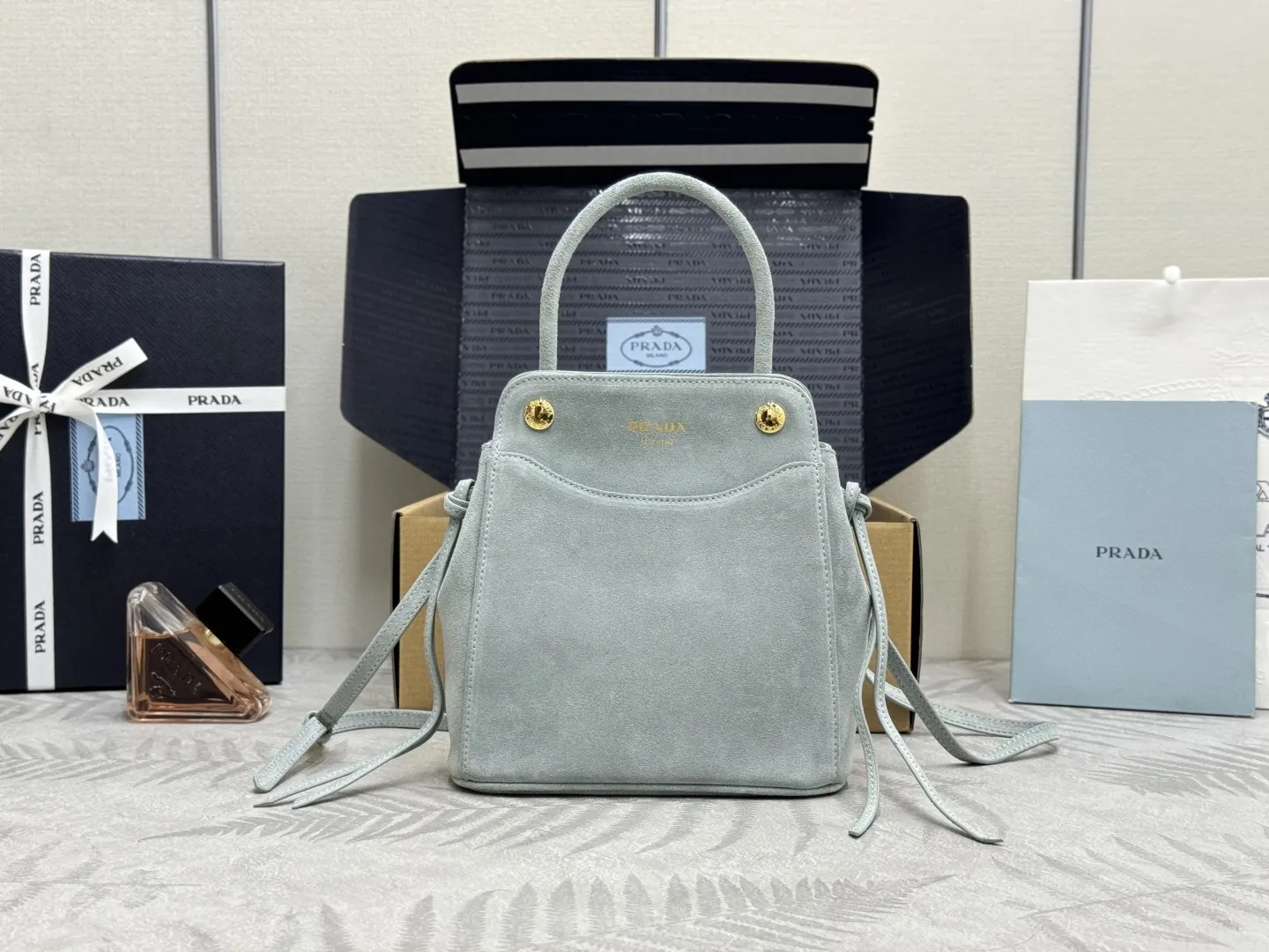 Suede Top-Handle Crossbody Bag D85017749 — view 19