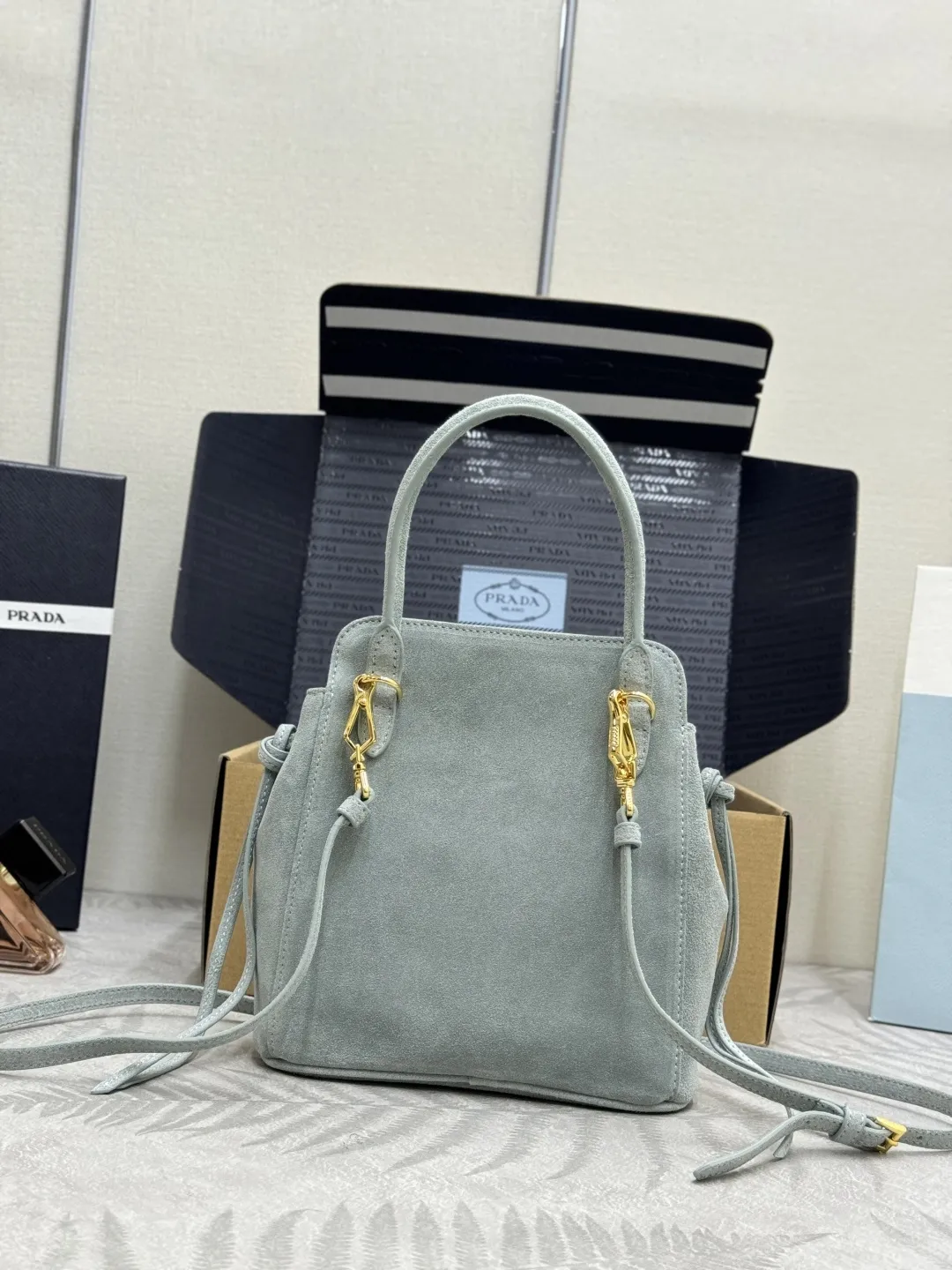 Suede Top-Handle Crossbody Bag D85017749 — view 21