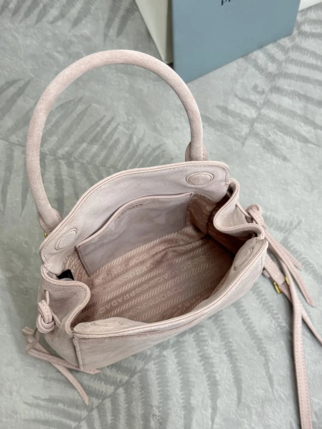 Suede Top-Handle Crossbody Bag D85017749 — view 8