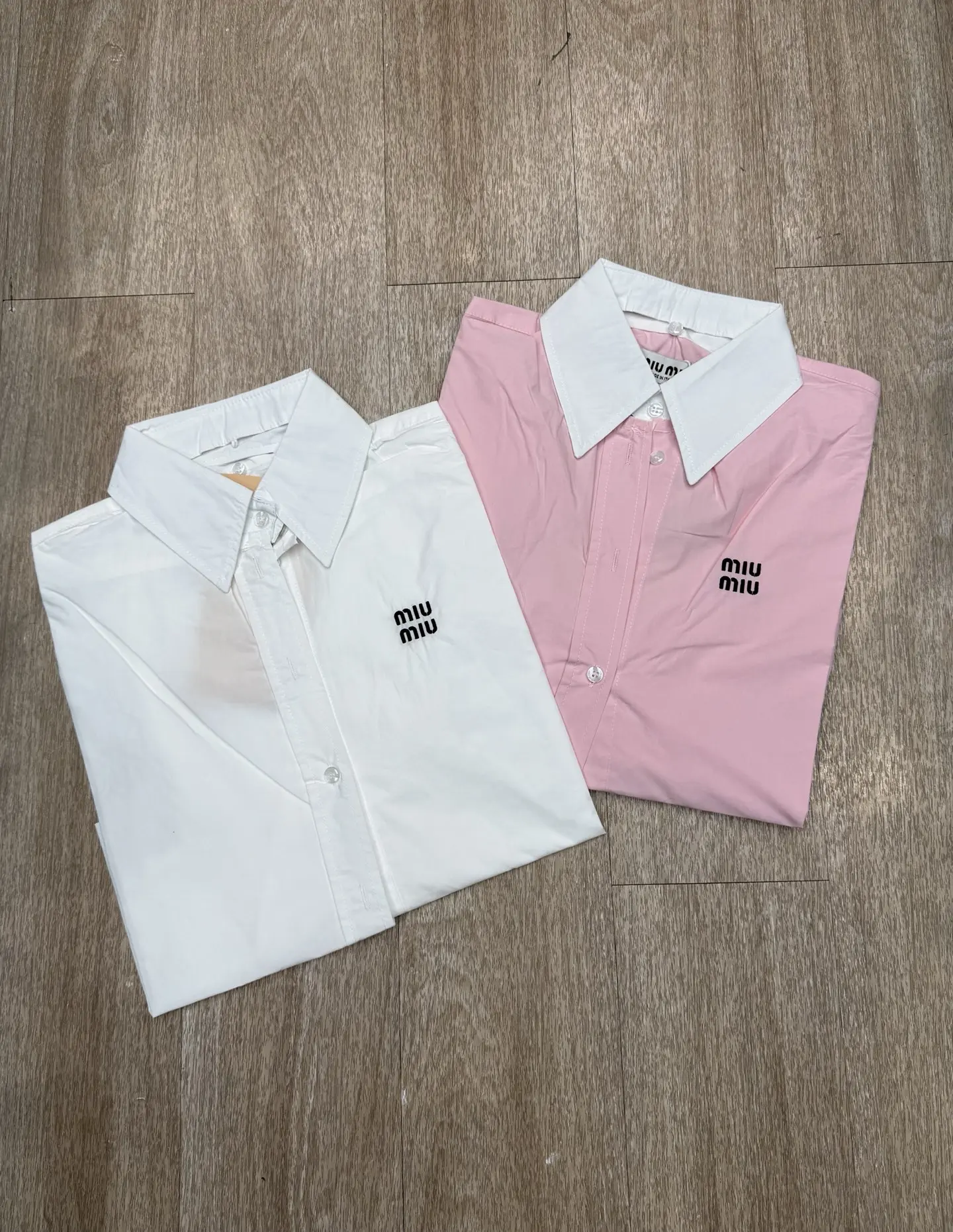 Logo Embroidered Cropped Cotton Shirt D8915679 — view 2