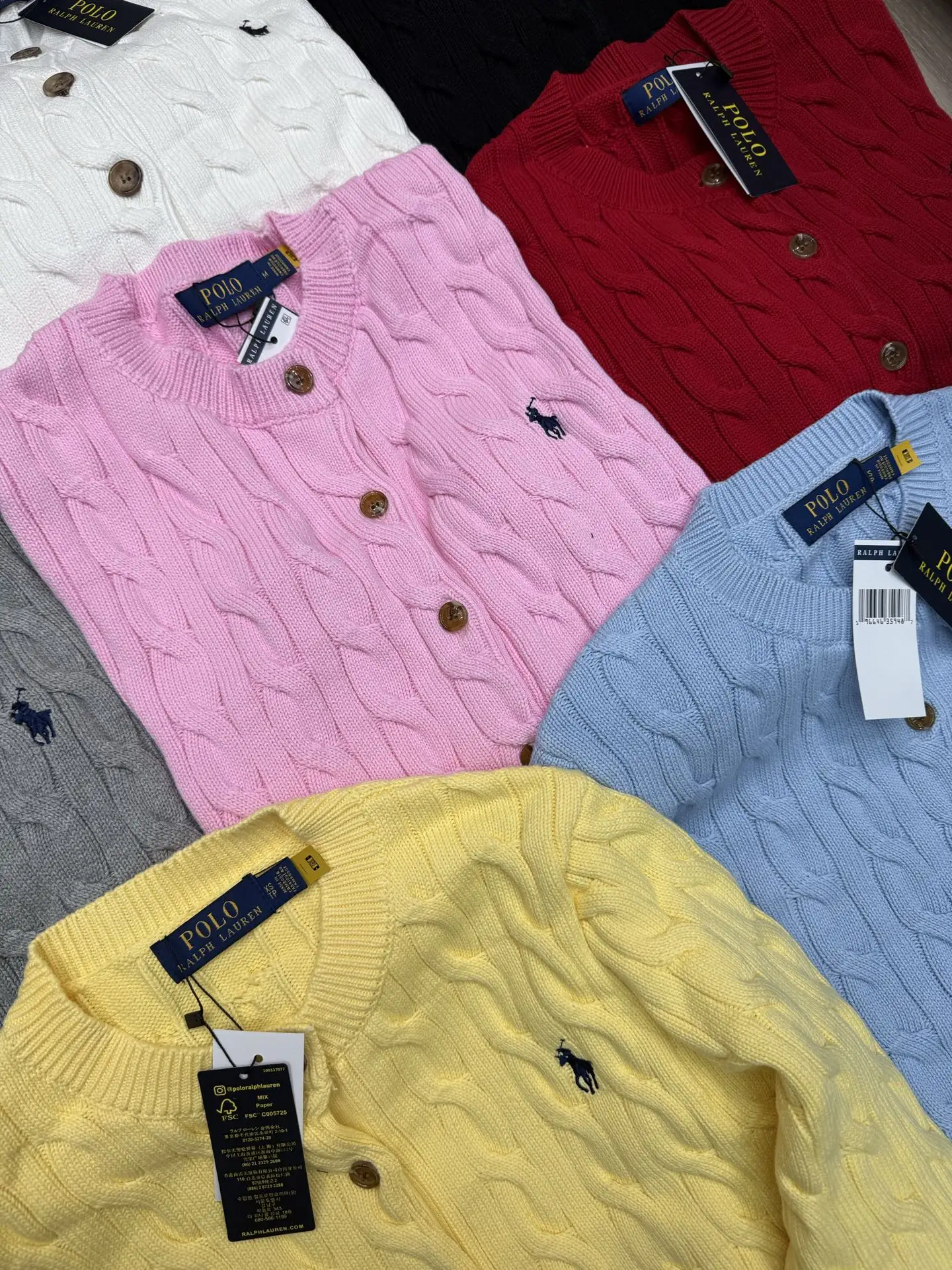Cable-Knit Cotton Cardigan D9515669 — view 2