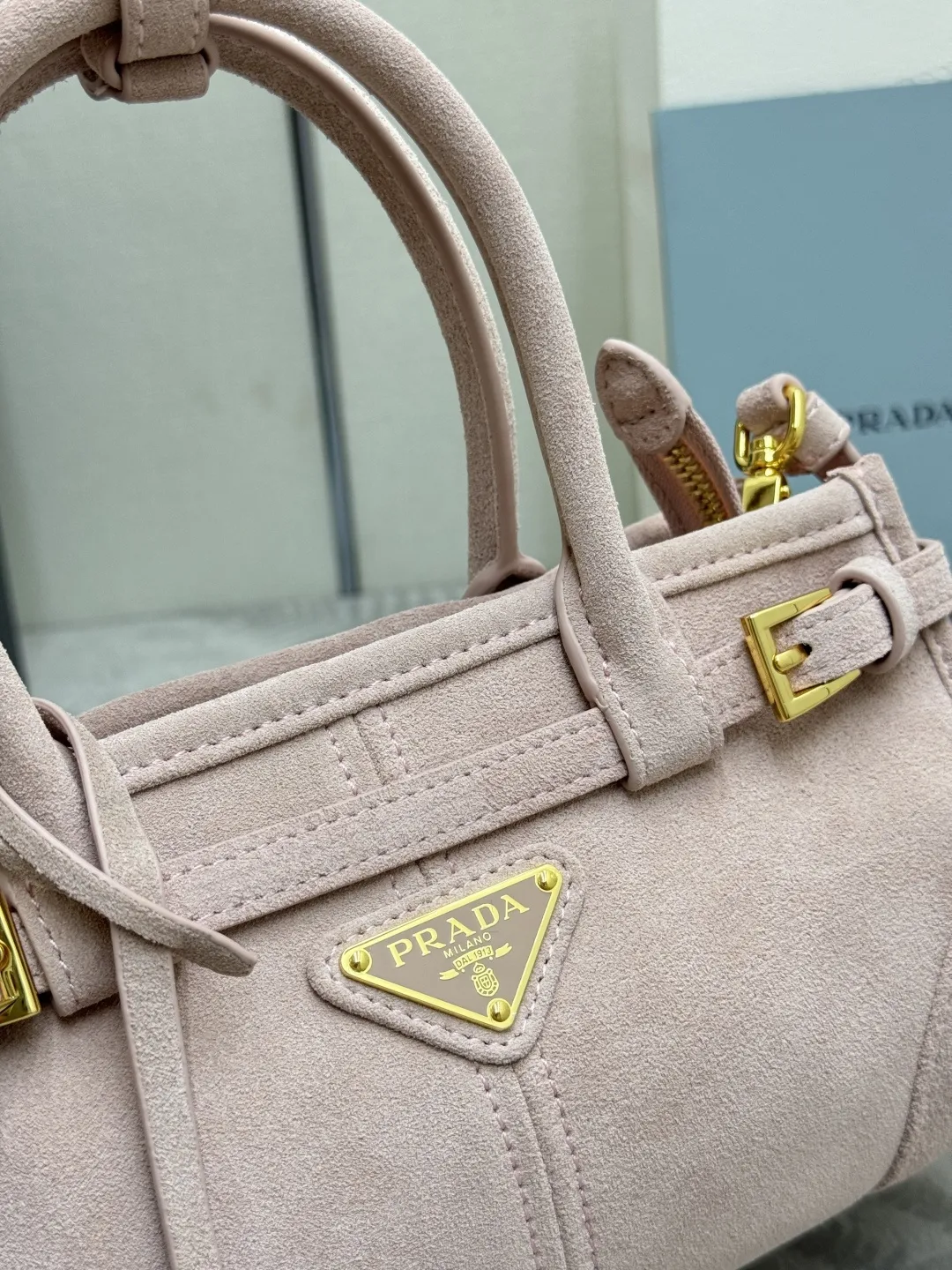 Softlux Suede Mini Top-Handle Bag D95017738 — view 16