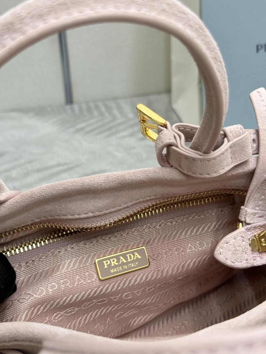 Softlux Suede Mini Top-Handle Bag D95017738 — view 18
