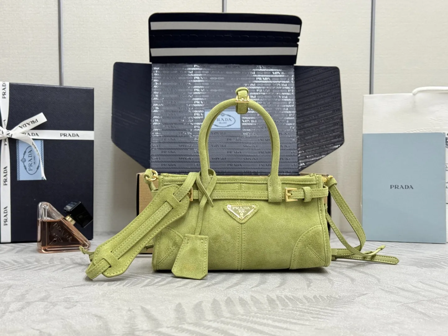 Softlux Suede Mini Top-Handle Bag D95017738