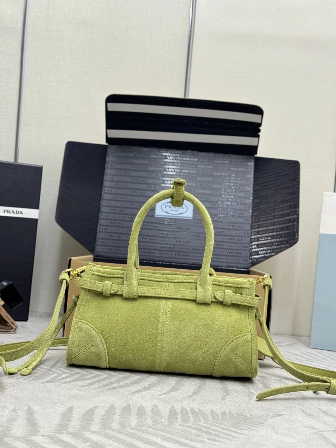Softlux Suede Mini Top-Handle Bag D95017738 — view 2