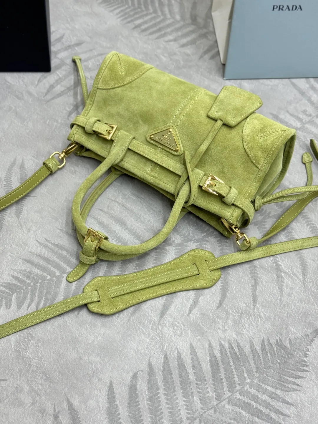 Softlux Suede Mini Top-Handle Bag D95017738 — view 5