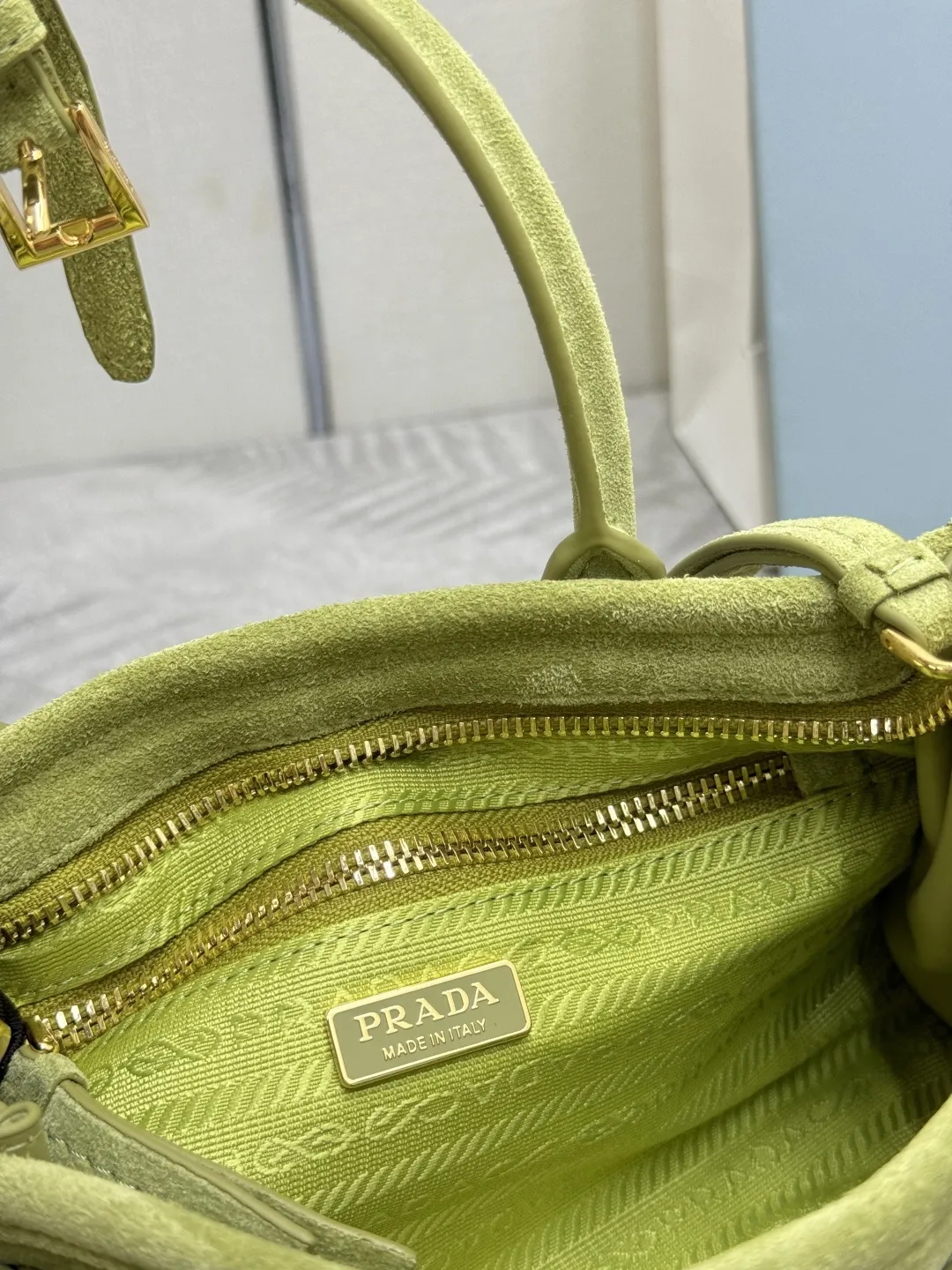 Softlux Suede Mini Top-Handle Bag D95017738 — view 9
