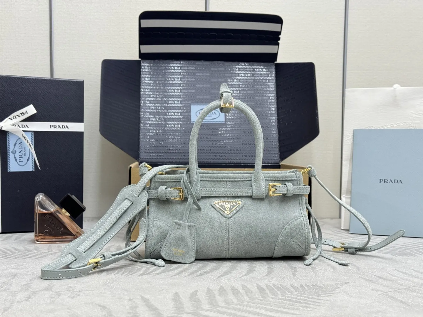 Softlux Suede Mini Top-Handle Bag D95017738 — view 28