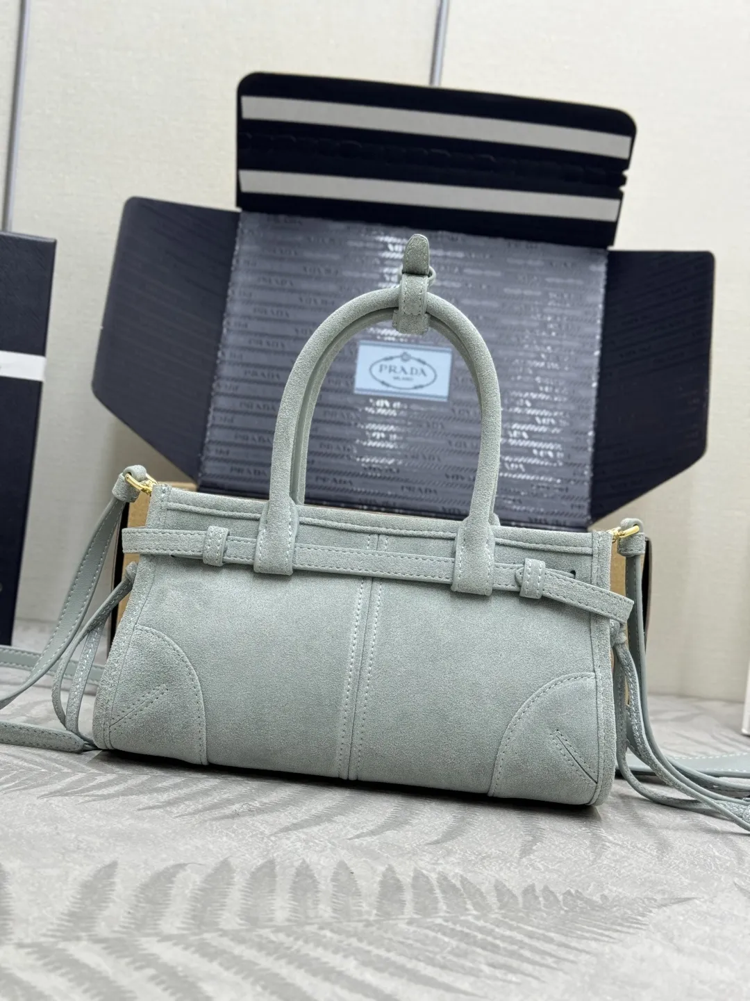 Softlux Suede Mini Top-Handle Bag D95017738 — view 29