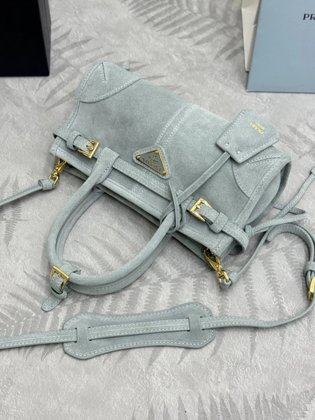 Softlux Suede Mini Top-Handle Bag D95017738 — view 34