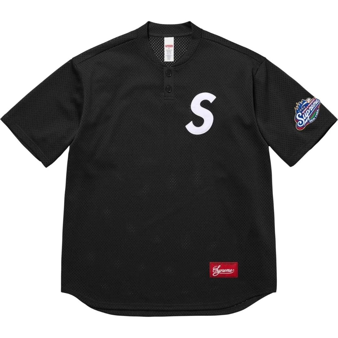 S Logo Baseball Henley Jersey D7815344