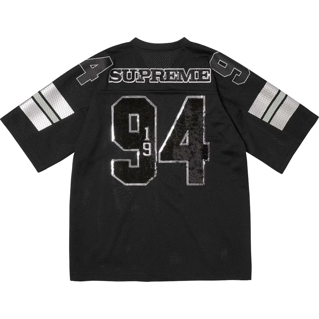 Sequin Mesh Football Jersey D9815347 — view 2