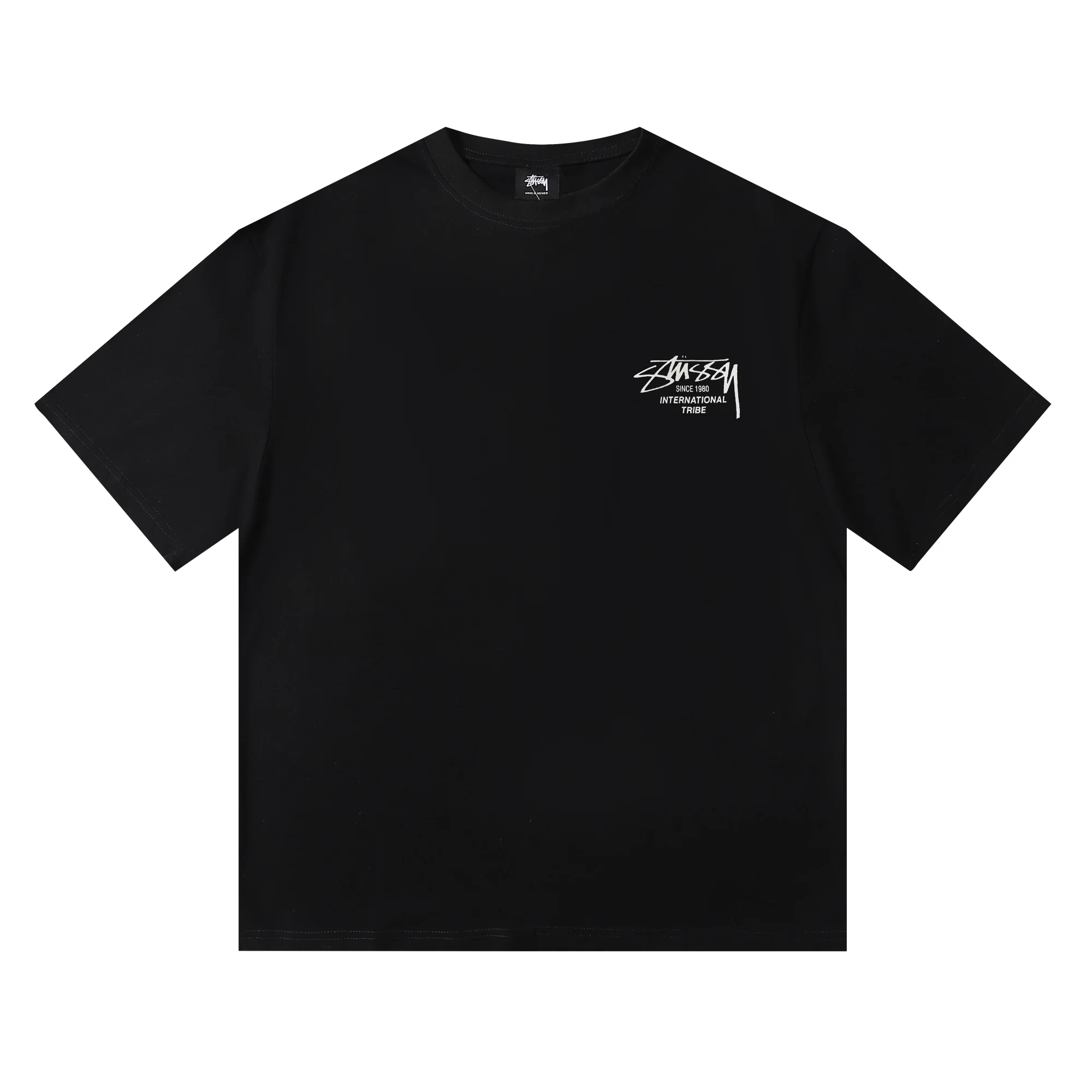 Saxophone Graphic Print Cotton T-Shirt D4815718 — view 4