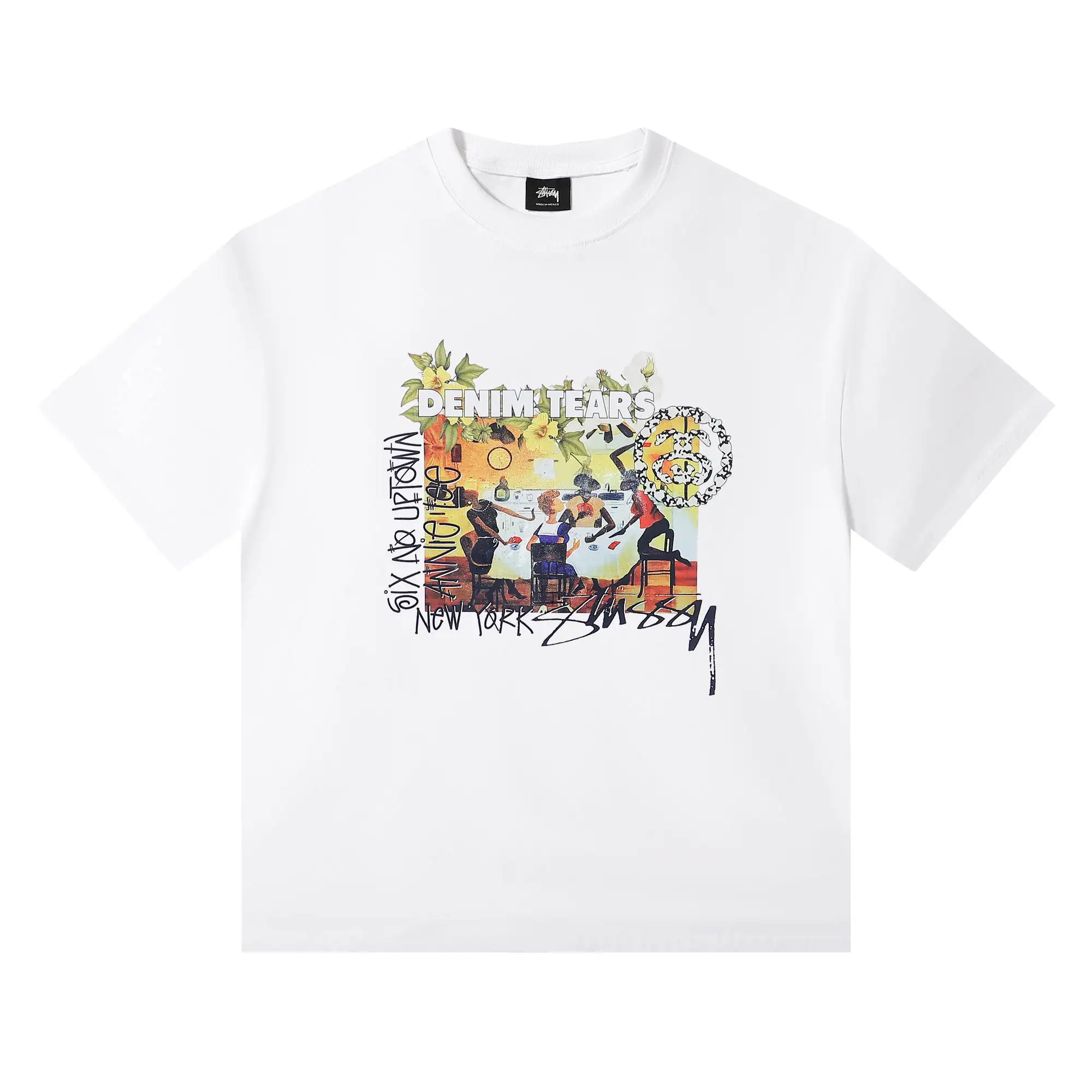 Stüssy x Denim Tears Graphic Print T-Shirt D4815712