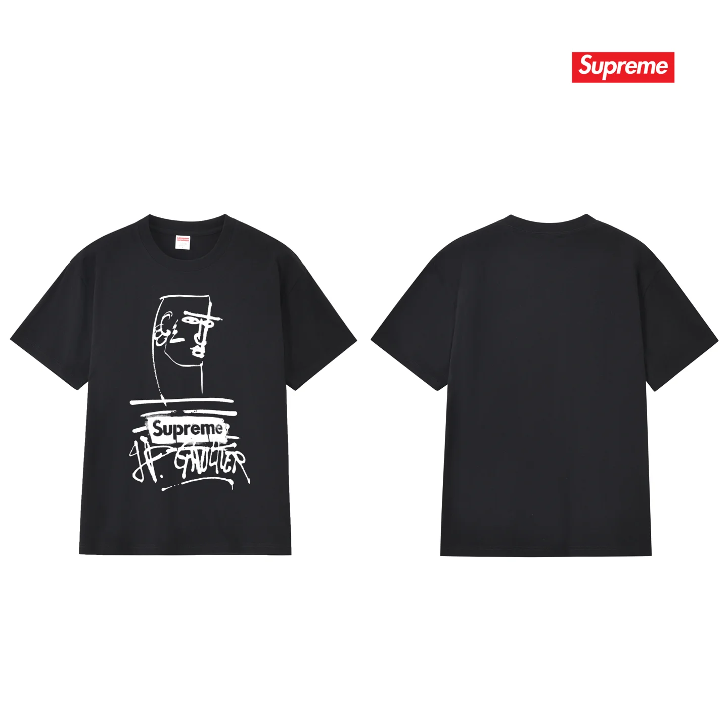 Supreme x Jean Paul Gaultier Graffiti Print T-Shirt D9011688 — view 2