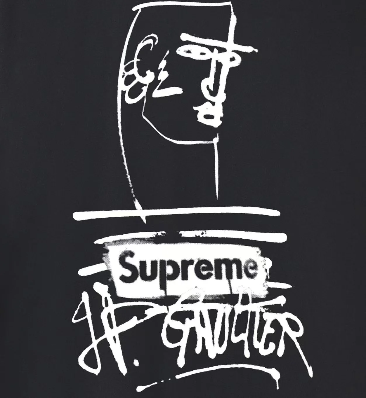 Supreme x Jean Paul Gaultier Graffiti Print T-Shirt D9011688 — view 9