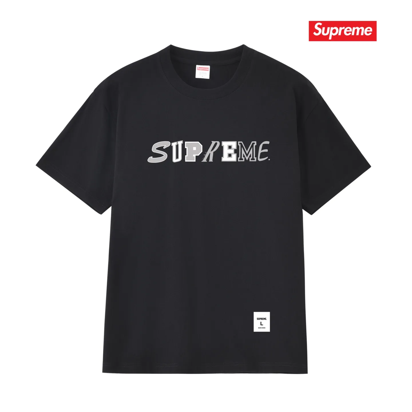 Collage Logo Cotton T-Shirt D9011687