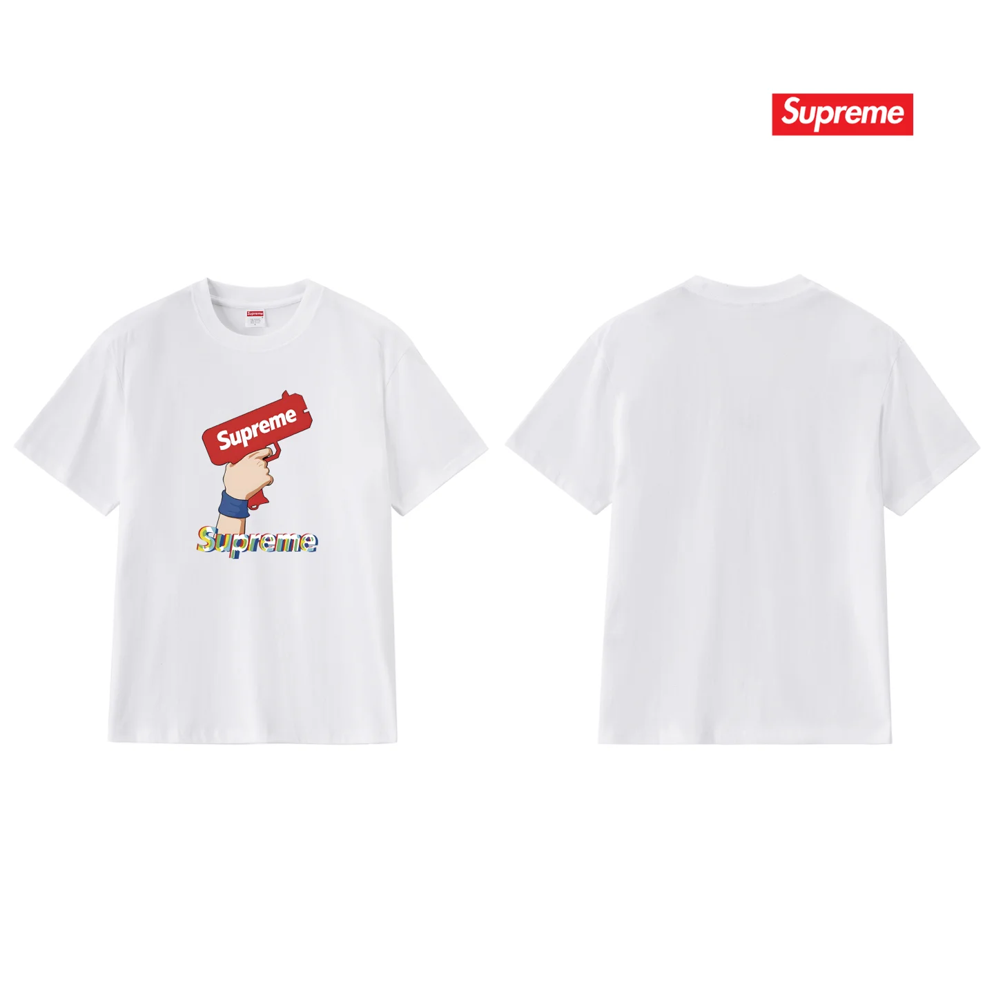 Supreme Water Pistol Graphic Print T-Shirt D9011685 — view 4