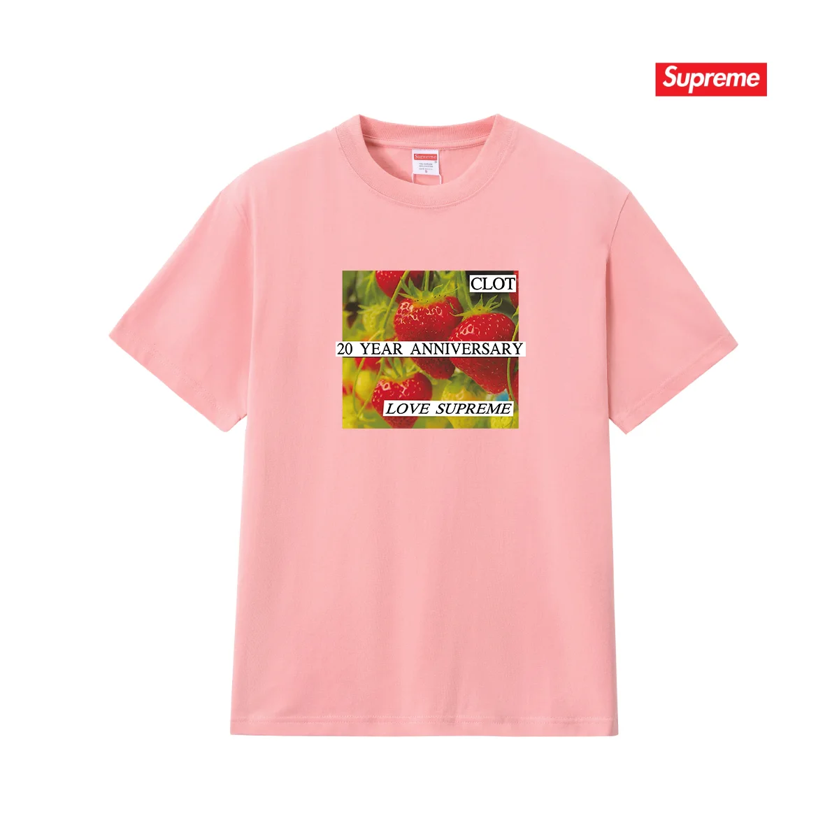 Supreme x CLOT Strawberry Print T-Shirt D4015385 — view 7