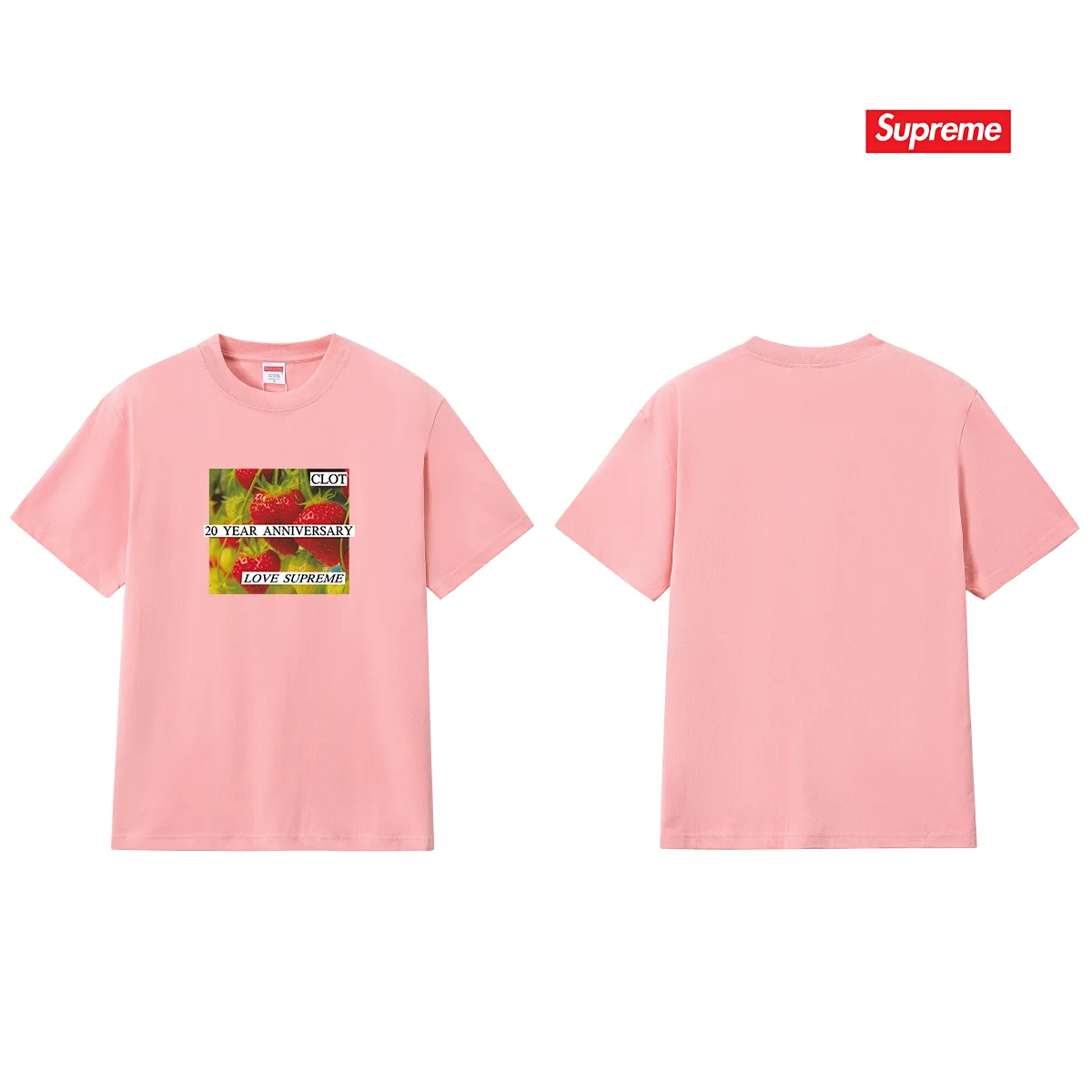 Supreme x CLOT Strawberry Print T-Shirt D4015385 — view 8