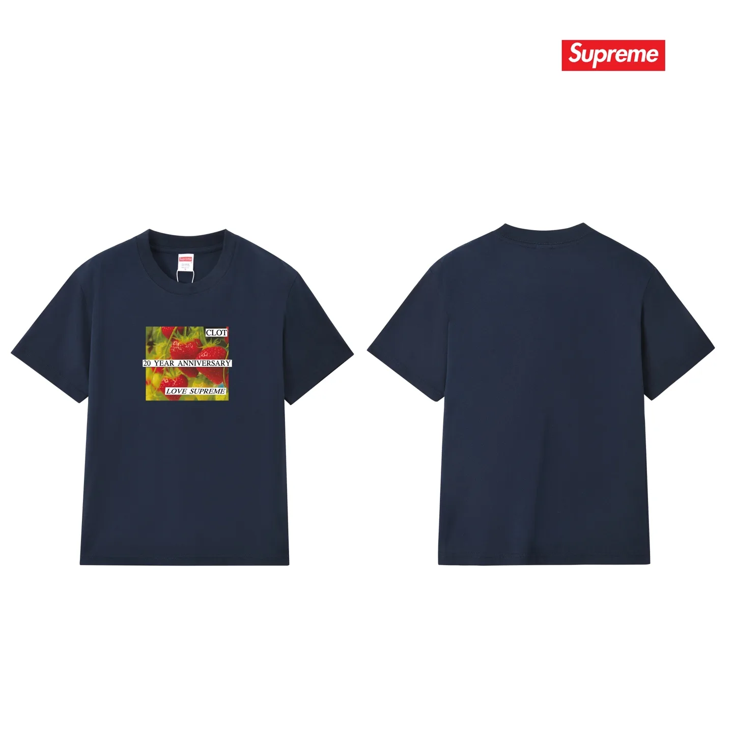 Supreme x CLOT Strawberry Print T-Shirt D4015385 — view 10