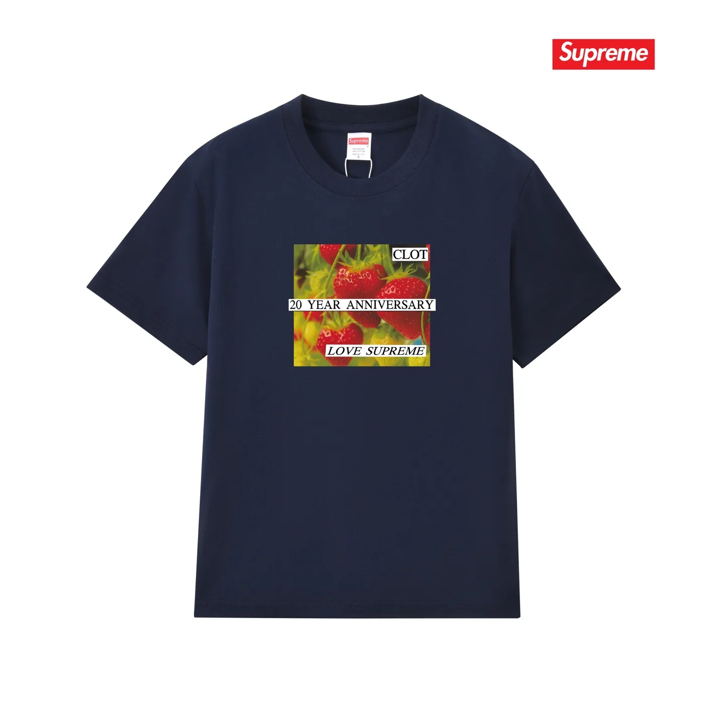 Supreme x CLOT Strawberry Print T-Shirt D9011716 — view 9