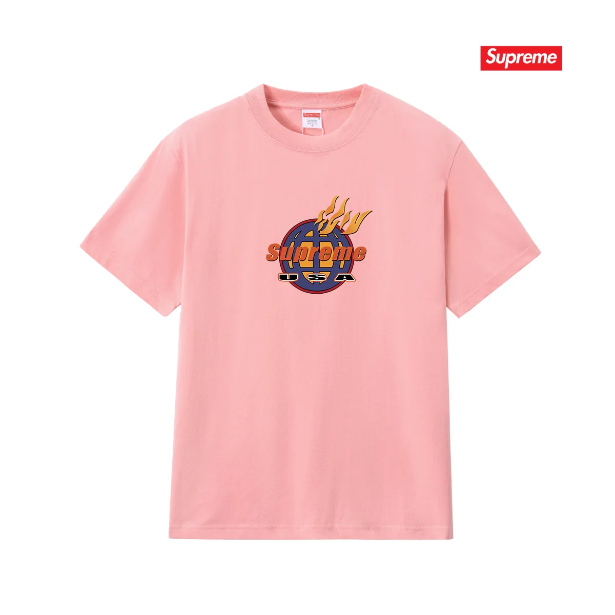 Fire Logo Graphic Cotton T-Shirt D4015384 — view 10