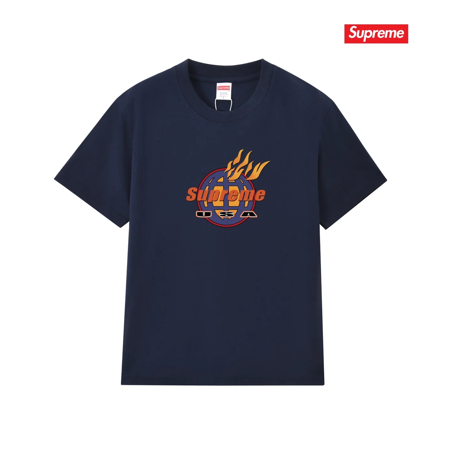 Fire Logo Graphic Cotton T-Shirt D4015384 — view 13