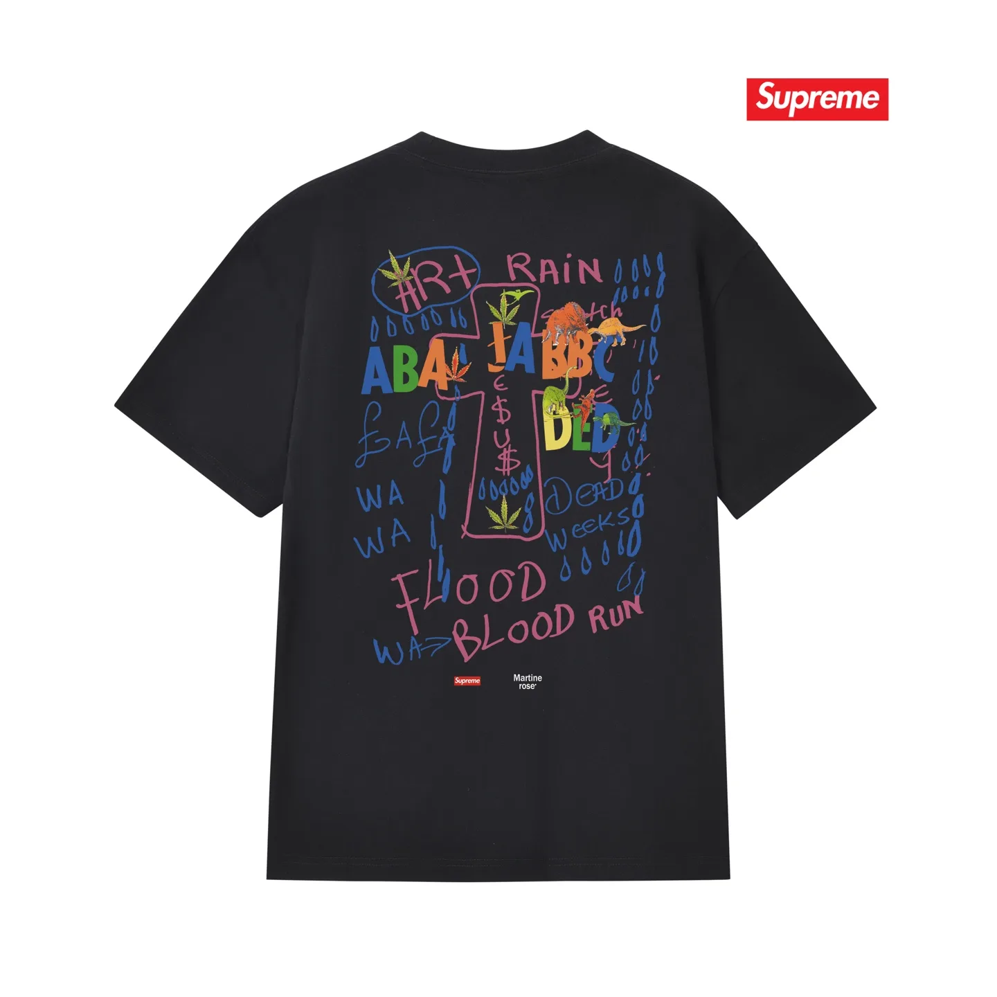 Supreme x Martine Rose Graphic Print Cotton T-Shirt D4015381 — view 2