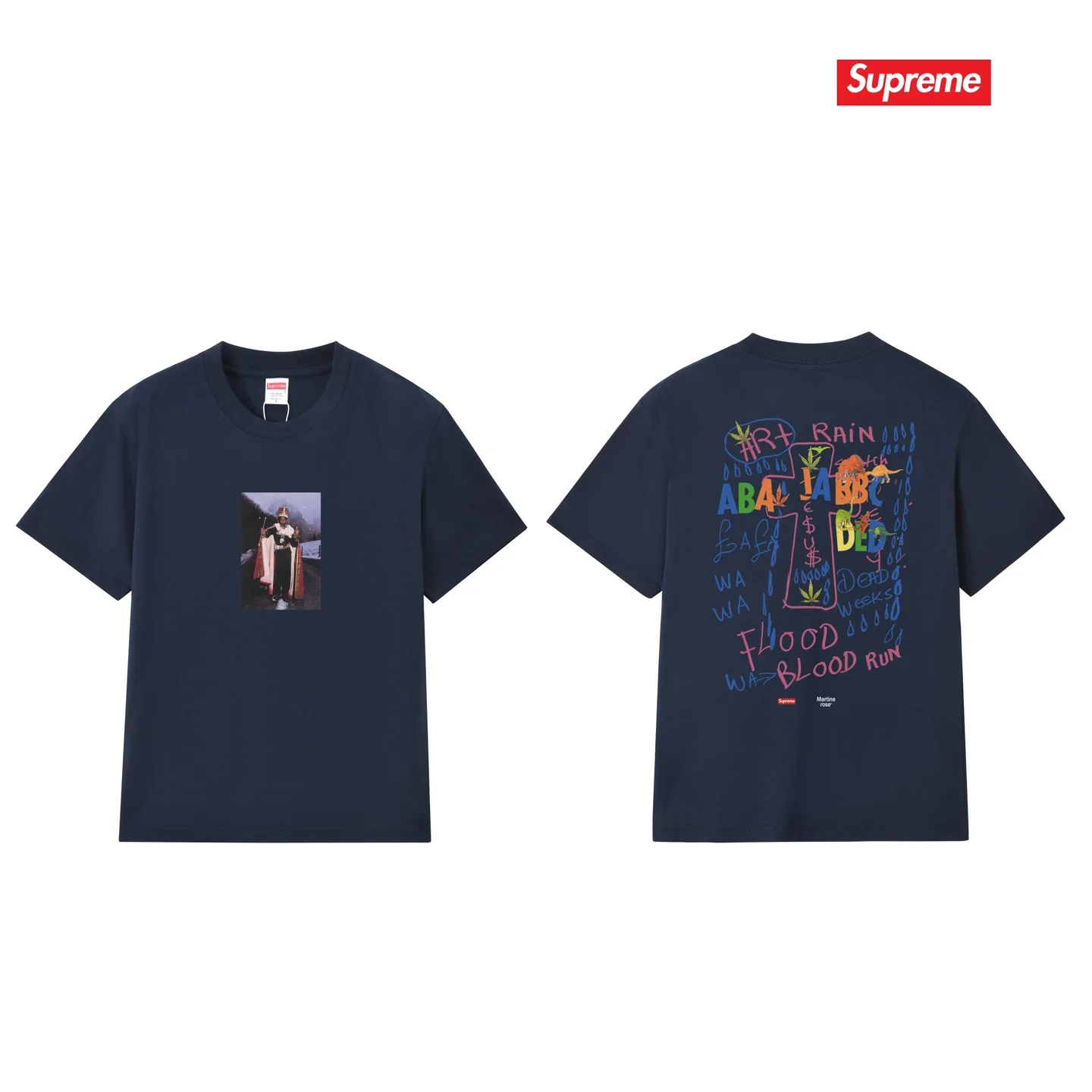 Supreme x Martine Rose Graphic Print Cotton T-Shirt D4015381 — view 15