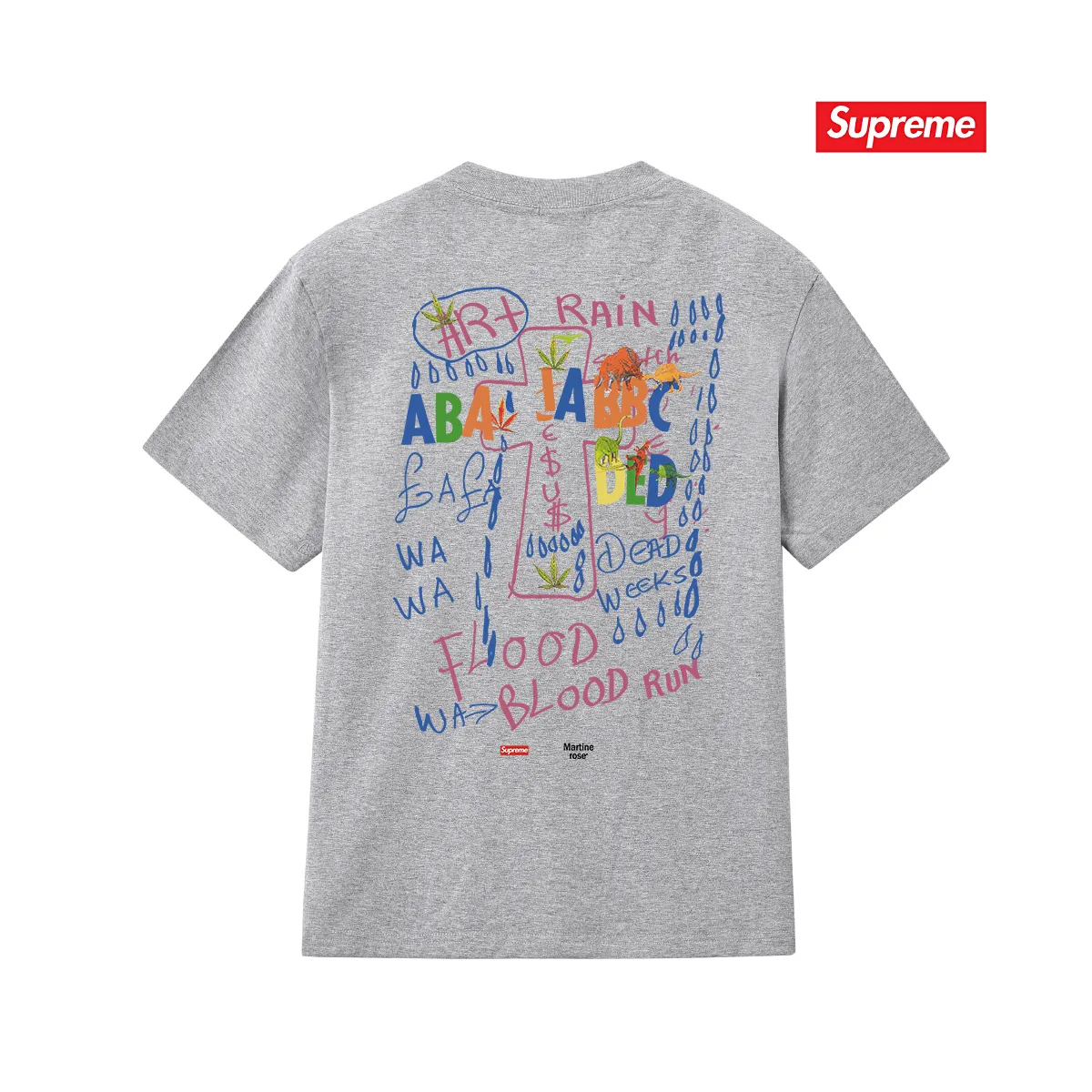 Supreme x Martine Rose Graphic Print Cotton T-Shirt D9011712 — view 8