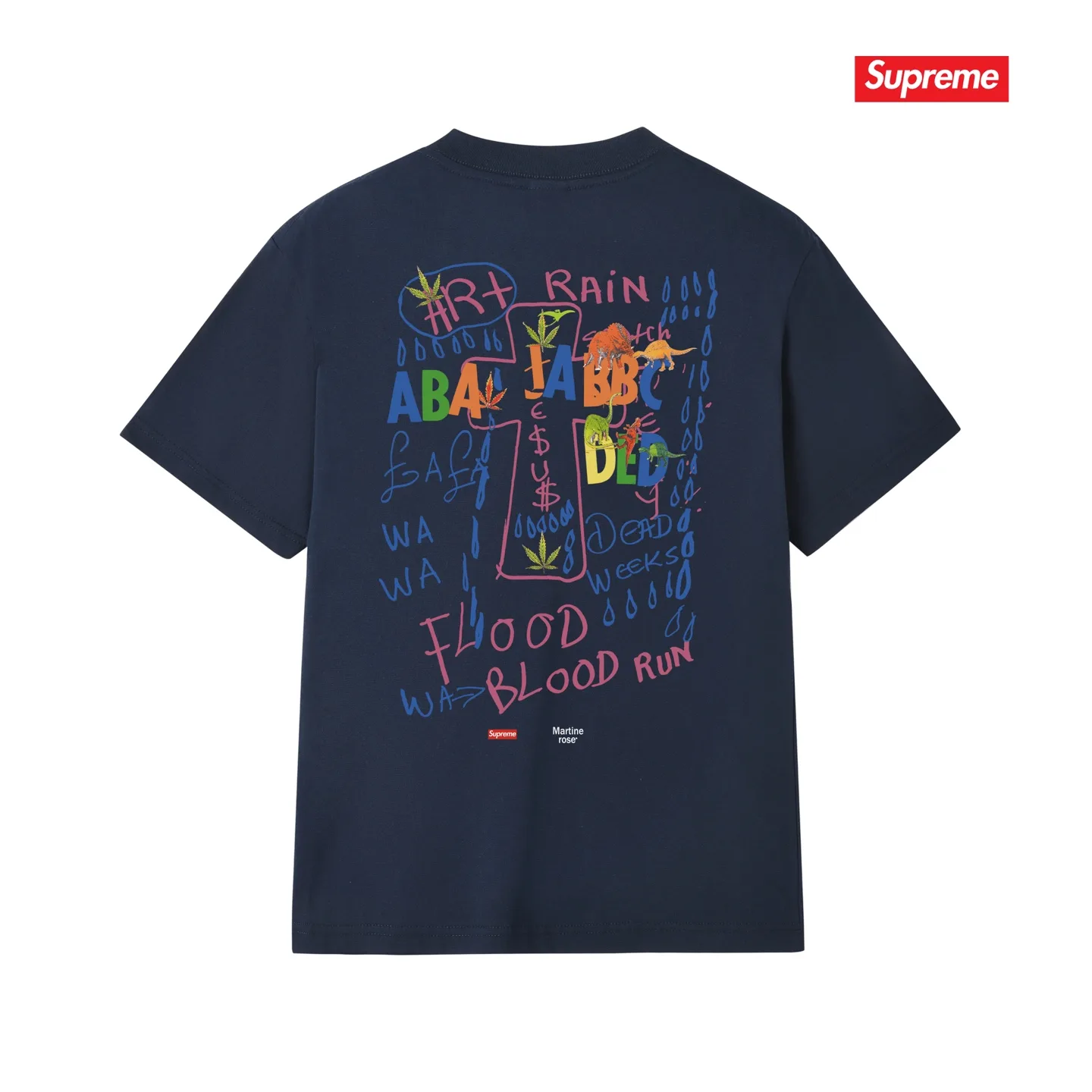 Supreme x Martine Rose Graphic Print Cotton T-Shirt D9011712 — view 14