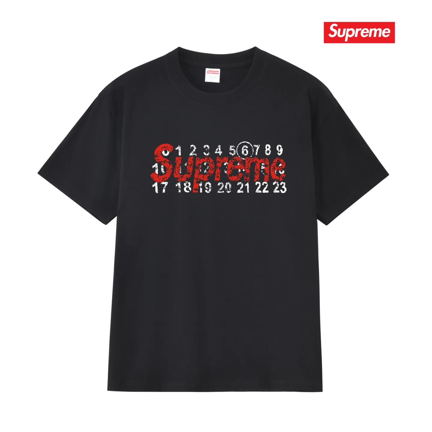 Supreme x MM6 Maison Margiela Box Logo T-Shirt D4015380