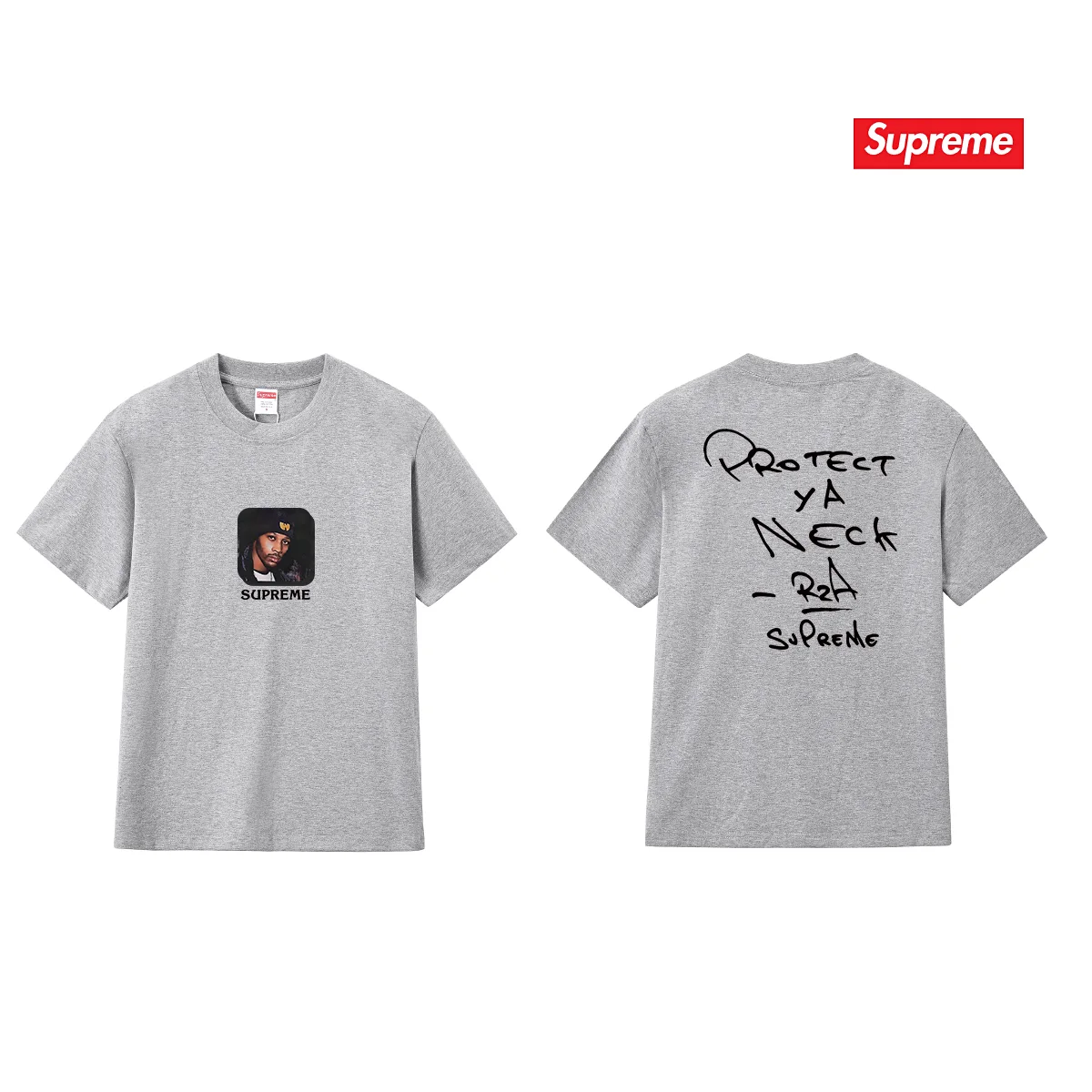 Supreme x Wu-Tang Clan RZA Portrait T-Shirt D9011709 — view 9