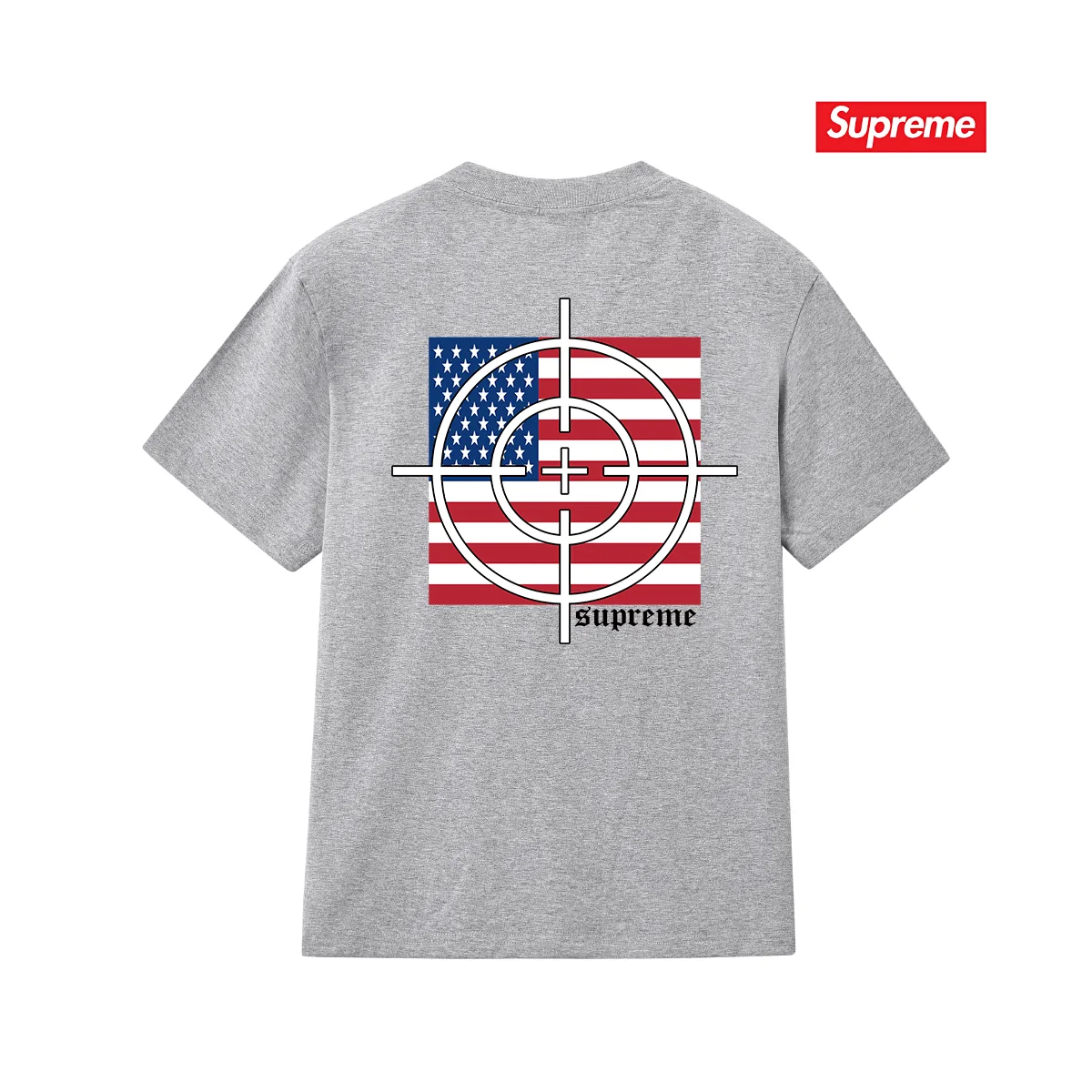 Supreme Target Logo Graphic T-Shirt D9011708 — view 8