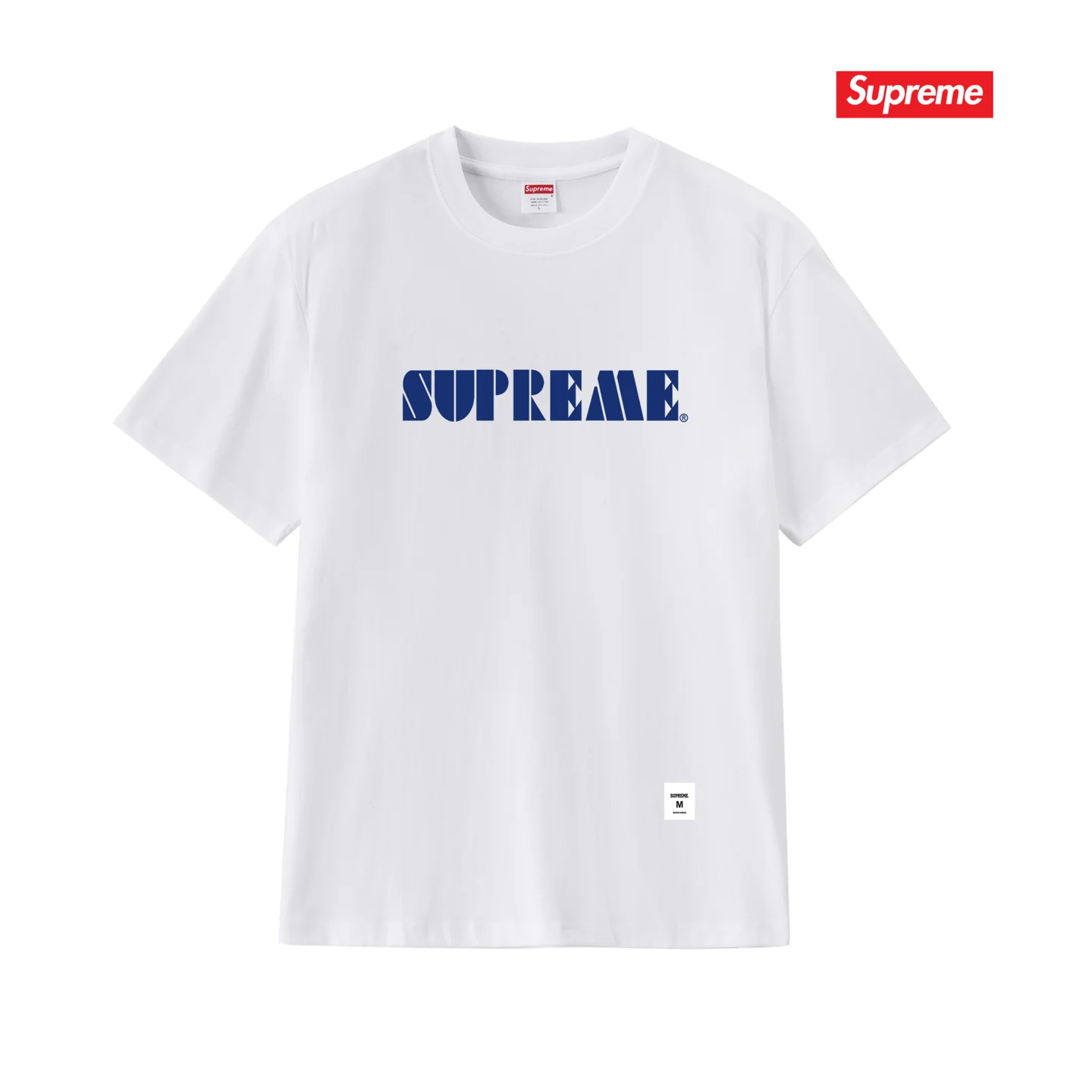 Stencil Embroidered Logo Cotton T-Shirt D9011707 — view 4