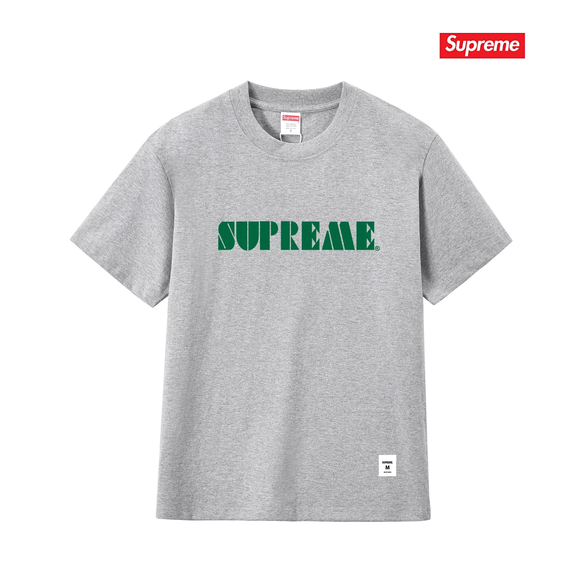 Stencil Embroidered Logo Cotton T-Shirt D9011707 — view 5