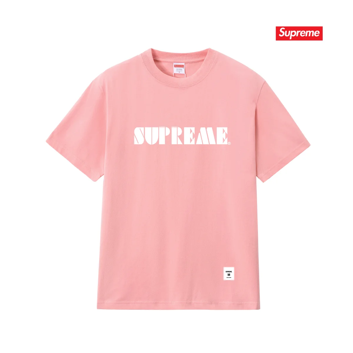 Stencil Embroidered Logo Cotton T-Shirt D9011707 — view 7