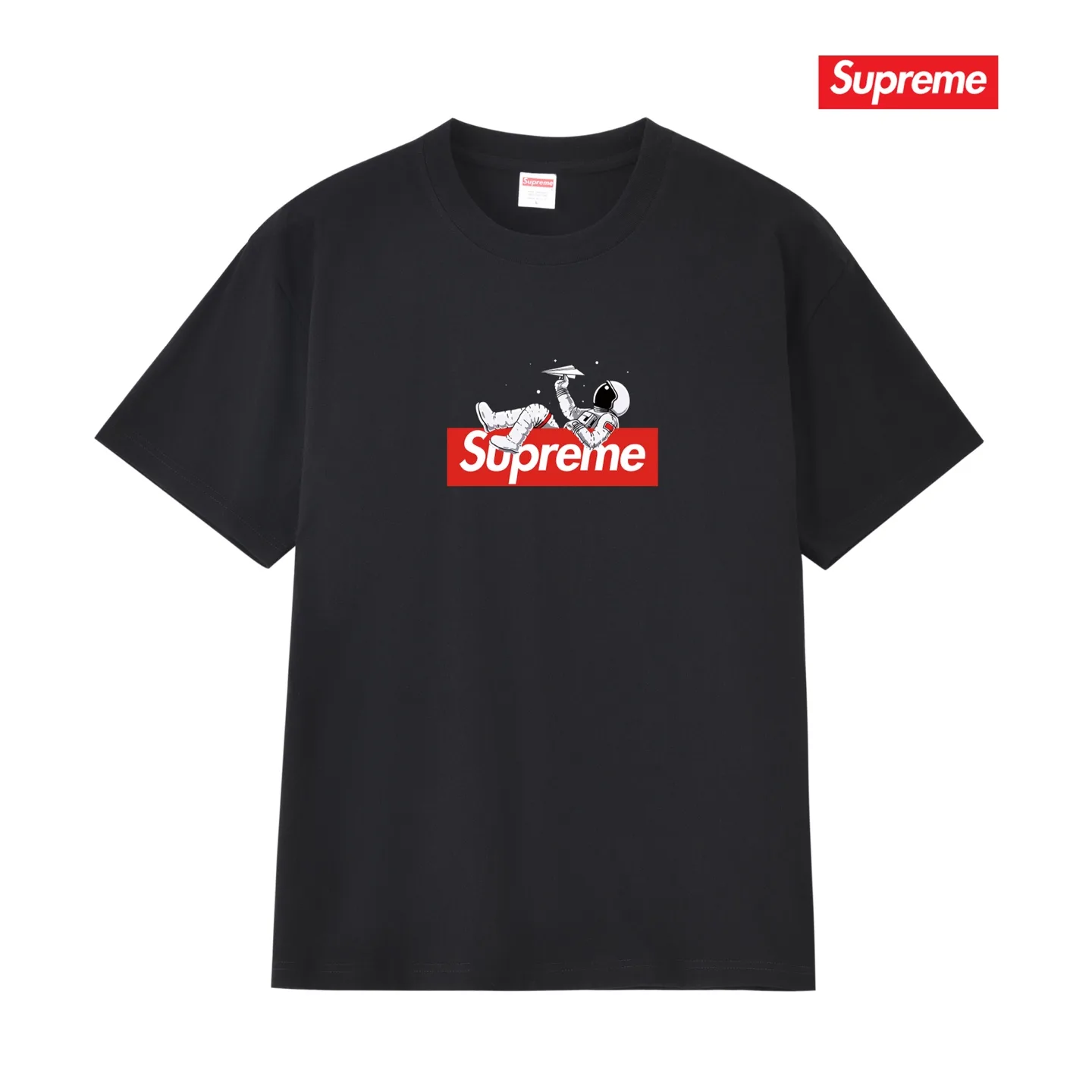 Astronaut Box Logo Cotton T-Shirt D9011702