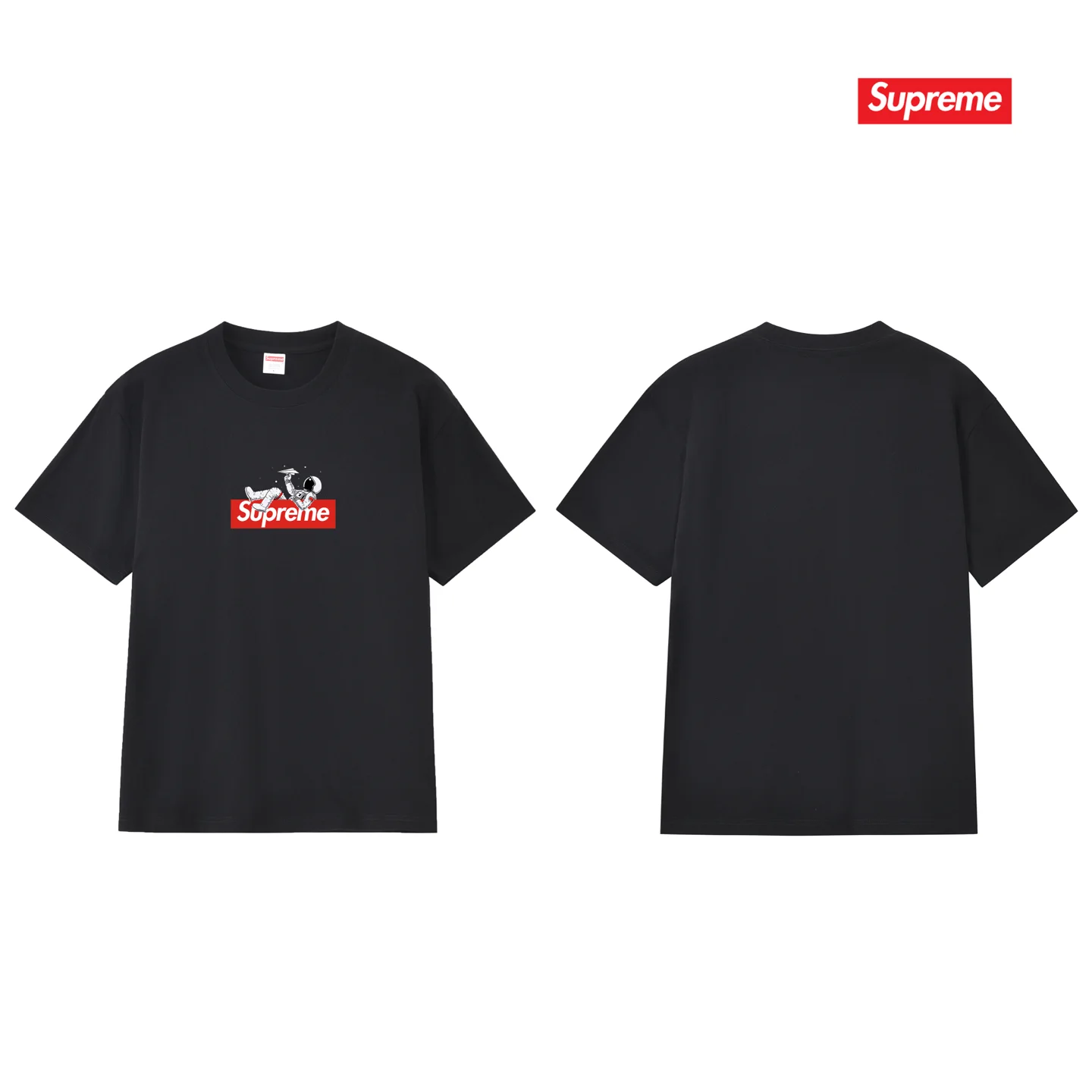 Astronaut Box Logo Cotton T-Shirt D9011702 — view 2