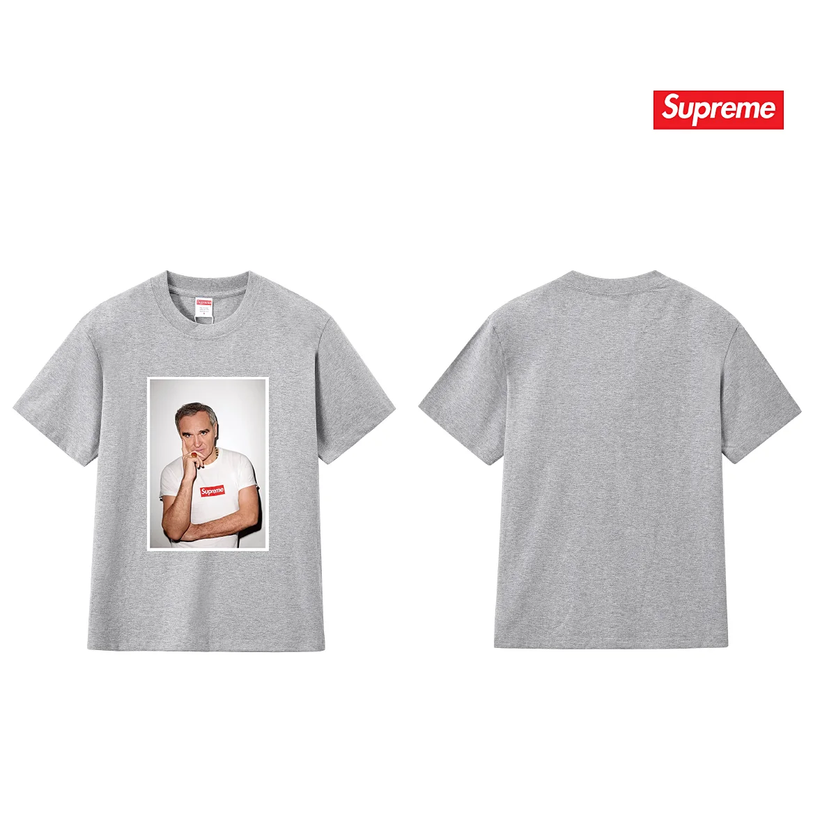 Supreme Morrissey Portrait Print T-Shirt D4015369 — view 6