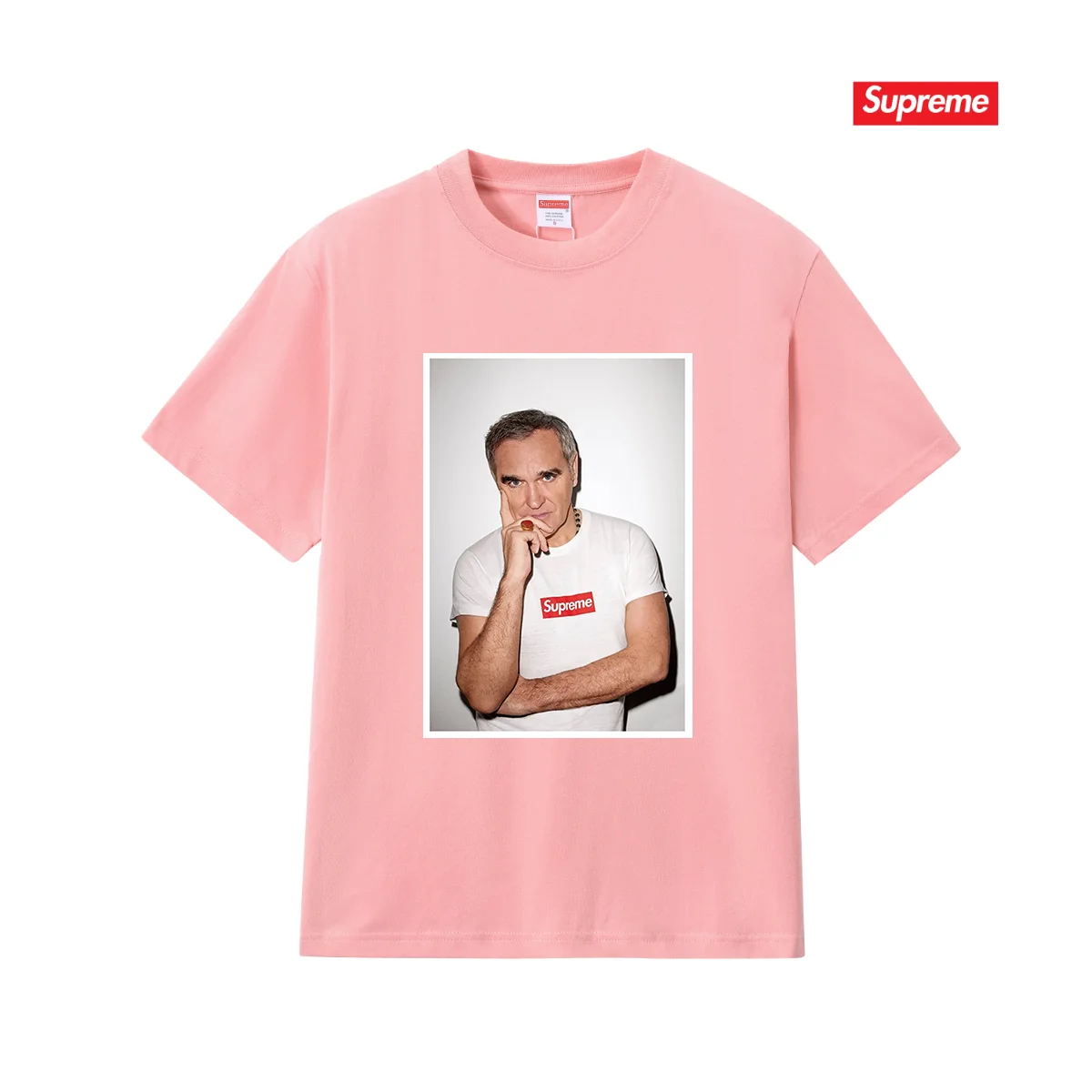 Supreme Morrissey Portrait Print T-Shirt D4015369 — view 7