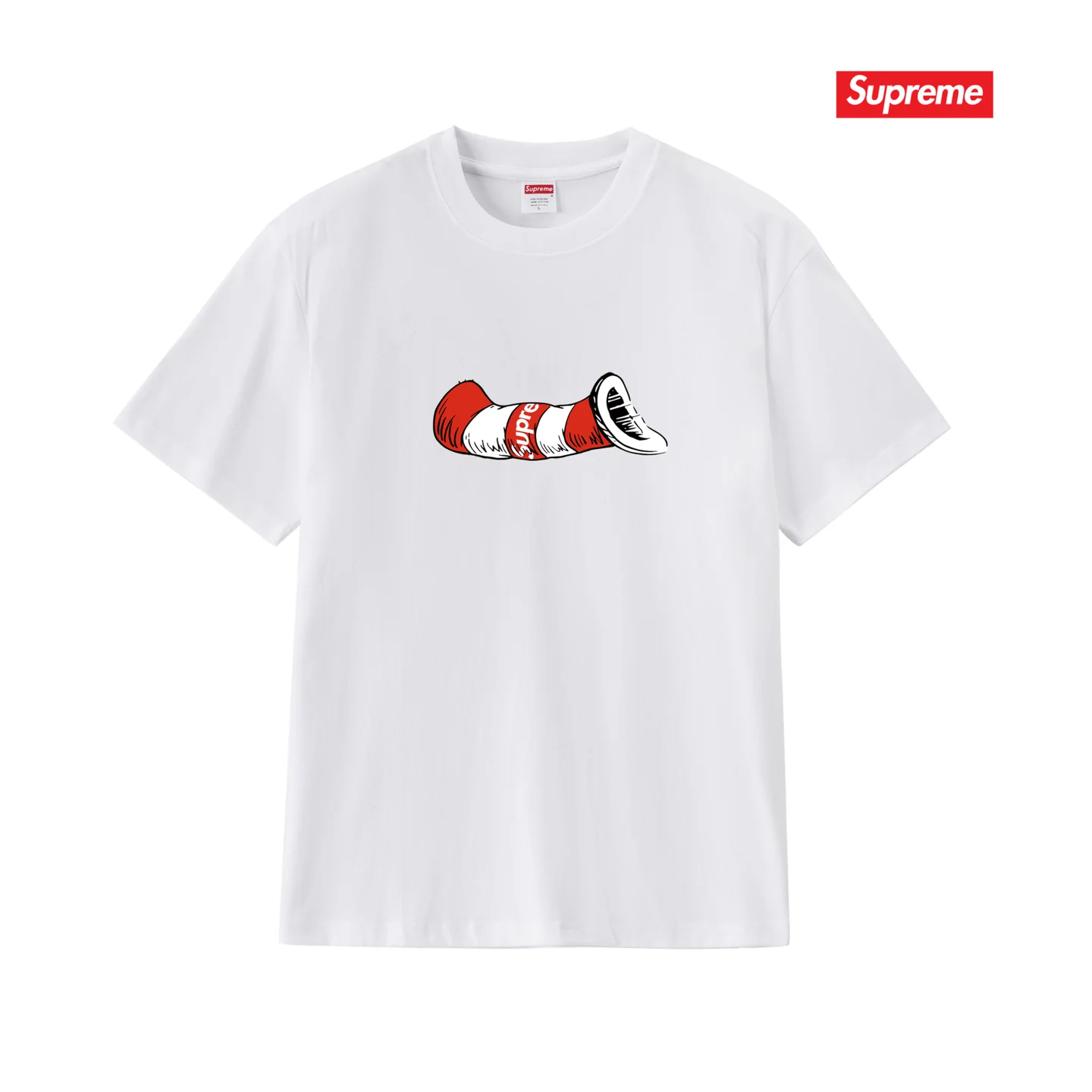Cat in the Hat Graphic Print T-Shirt D9011698 — view 3