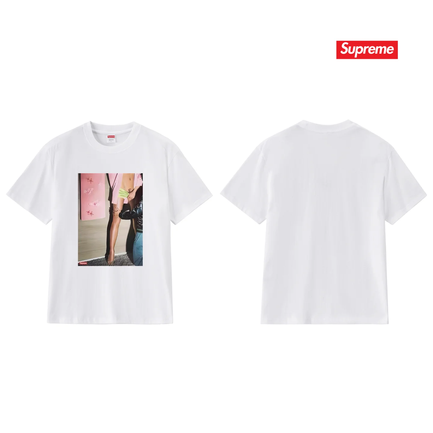 Supreme Model Graphic Print T-Shirt D4015364 — view 4