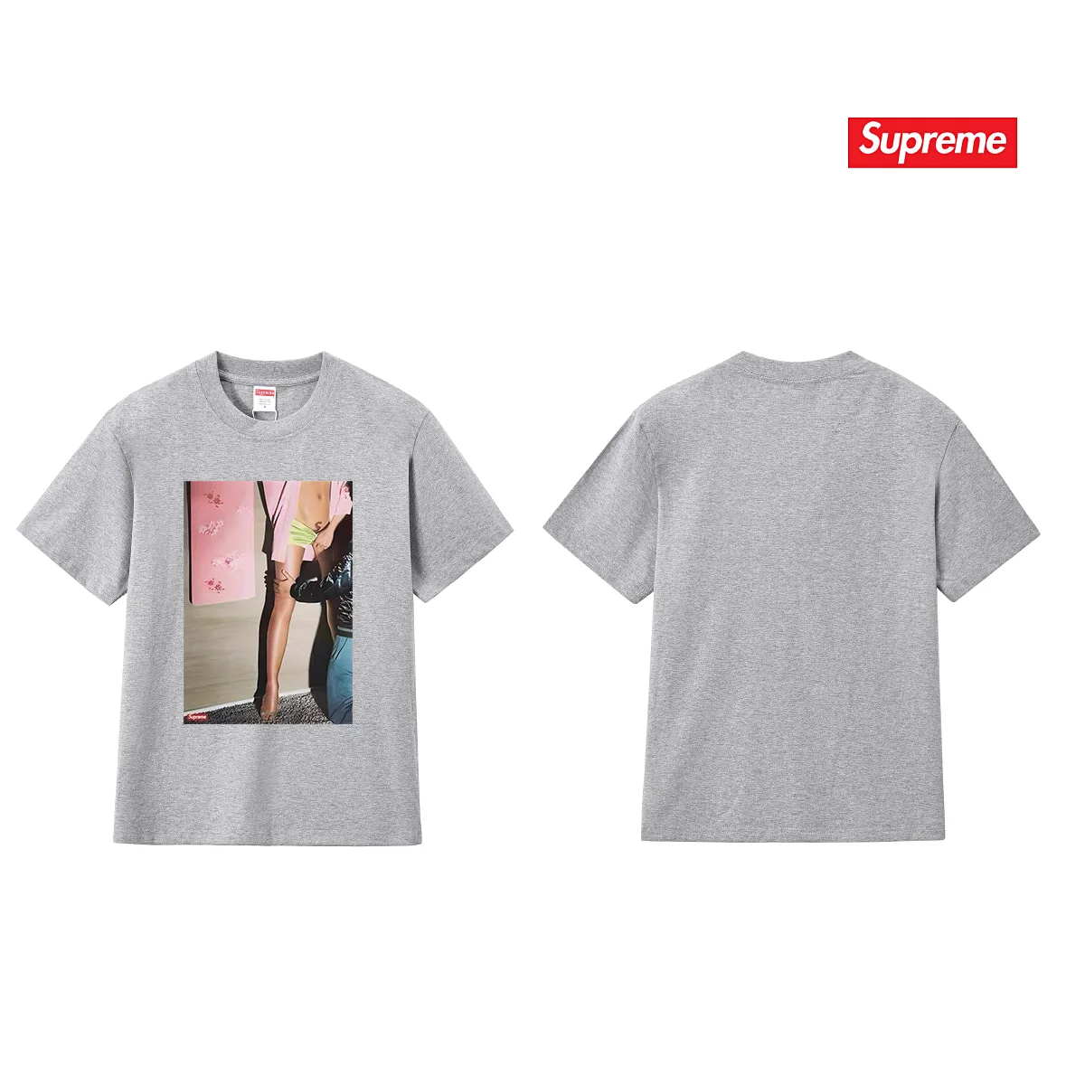 Supreme Model Graphic Print T-Shirt D4015364 — view 6