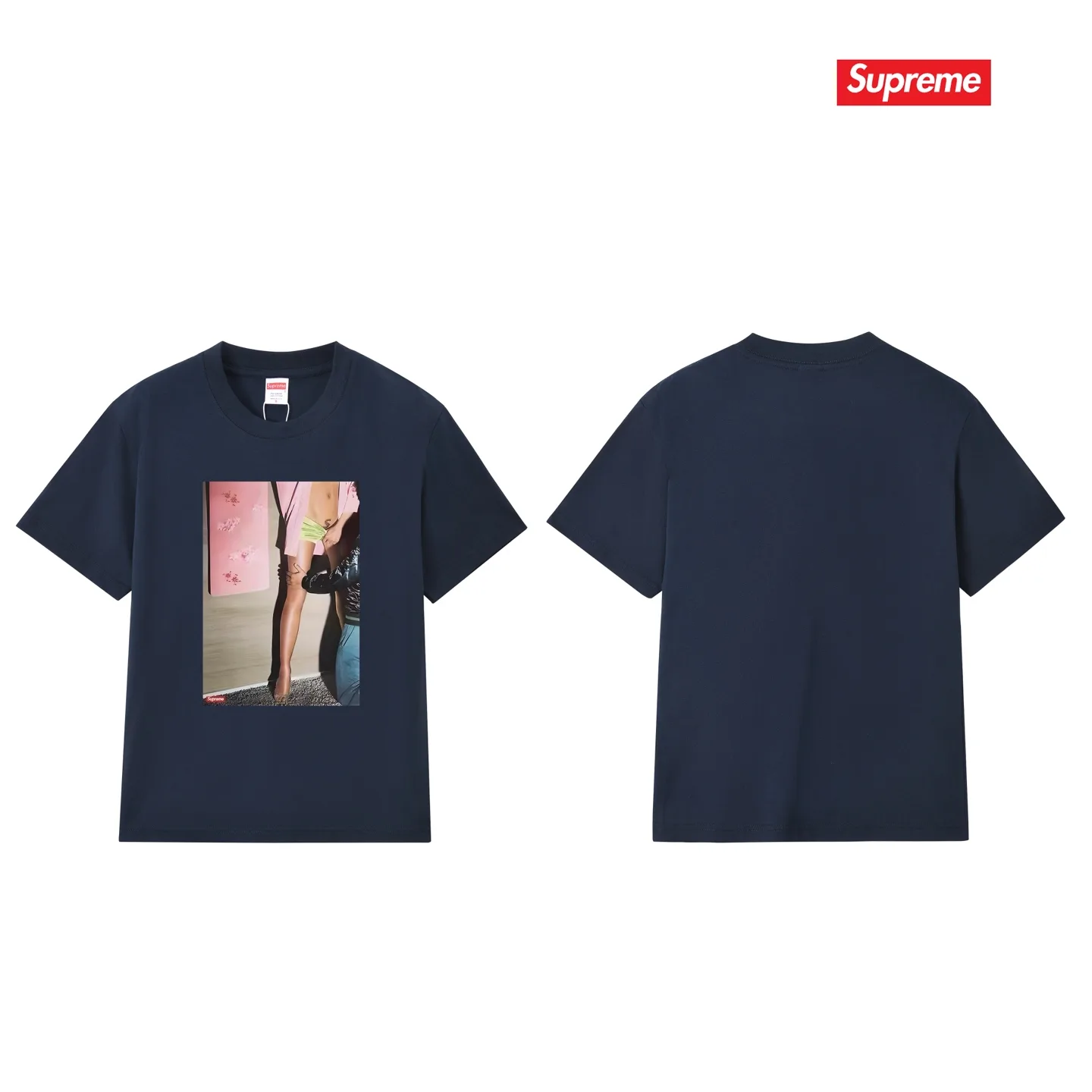 Supreme Model Graphic Print T-Shirt D4015364 — view 10