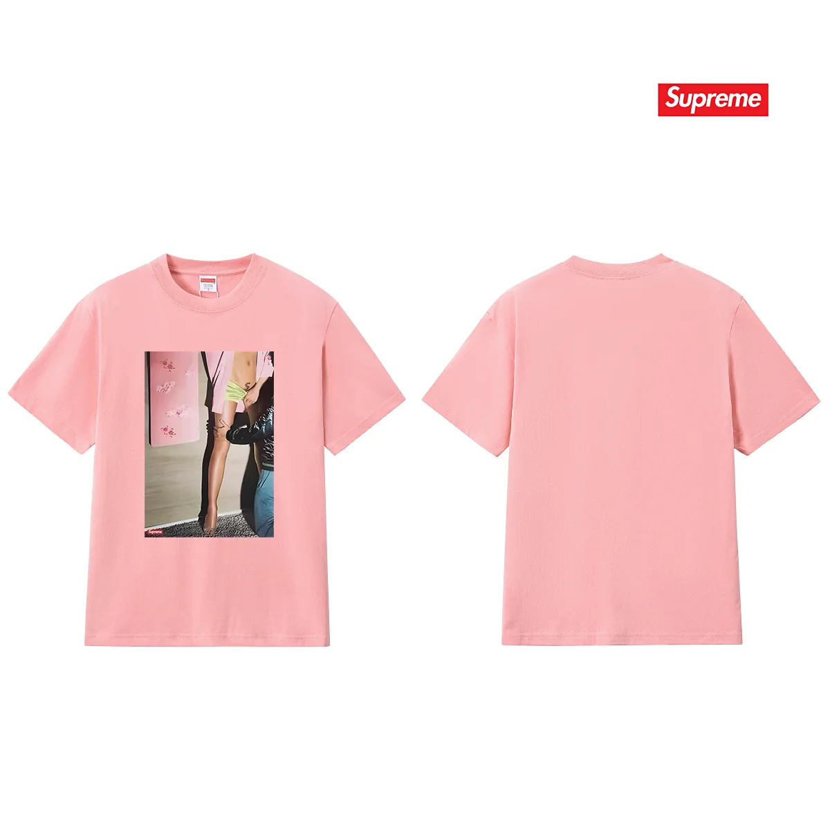 Supreme Model Graphic Print T-Shirt D9011694 — view 8