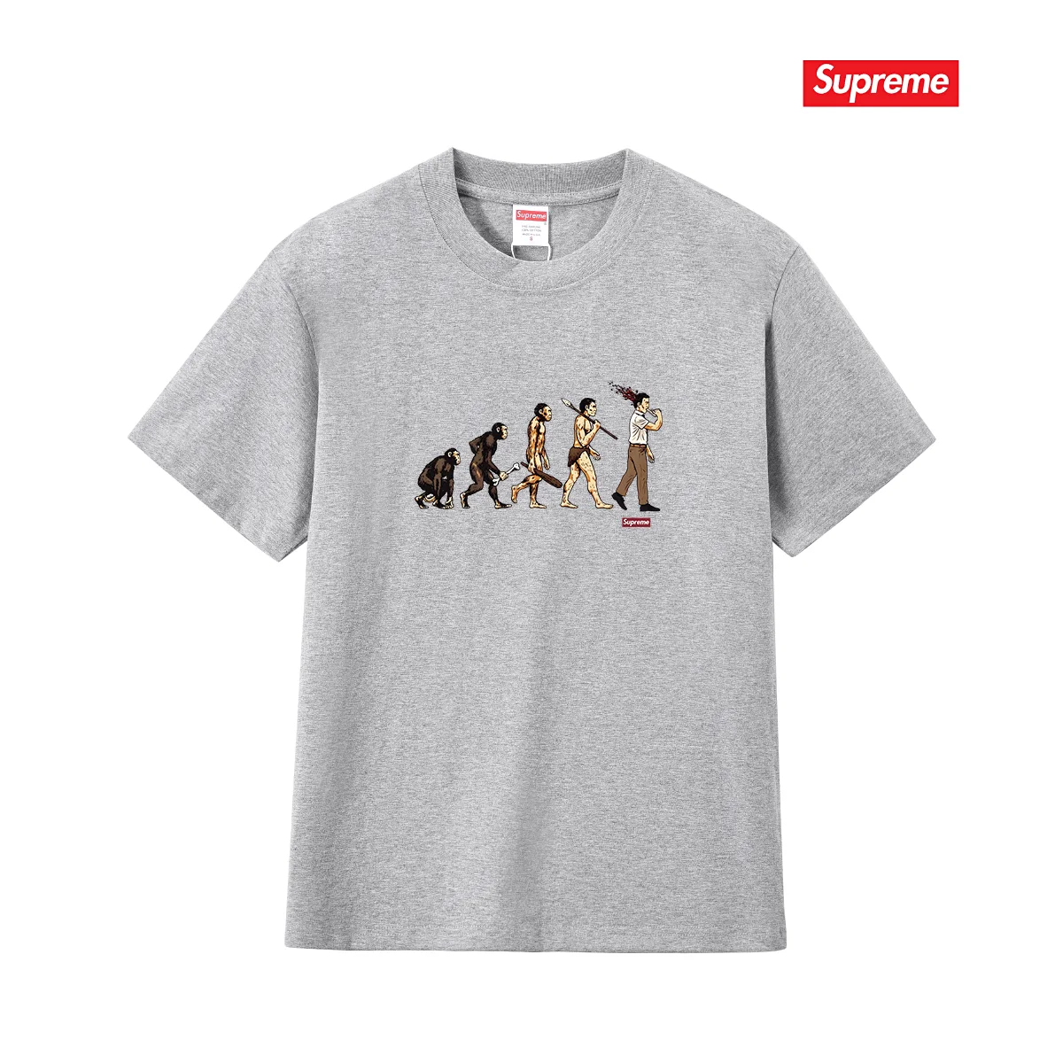 Evolution Graphic Print Cotton T-Shirt D4015362 — view 5