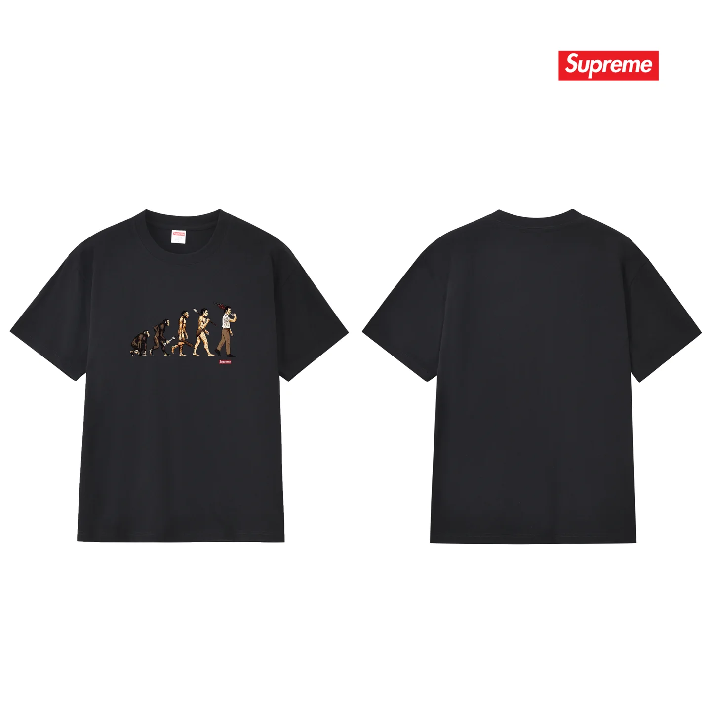 Evolution Graphic Print Cotton T-Shirt D9011692 — view 2